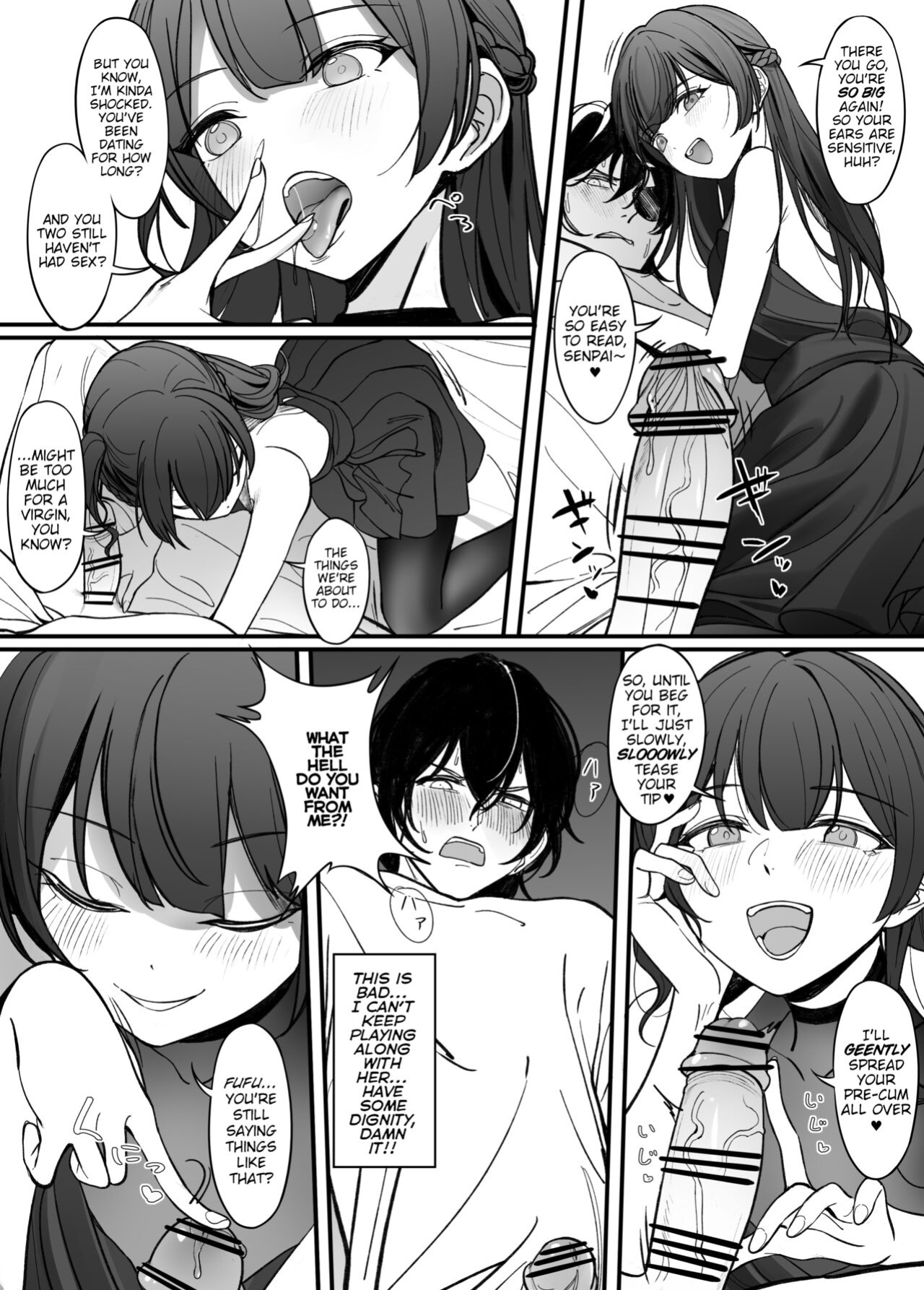 [Asakasha Doujin (Nakamura Rohane)] Gyakuen ~Koakuma Kouhai no Hiasobi~ | Gyakuen ~A Devilish Little Kouhai Plays with Fire~ [ShinyTL]