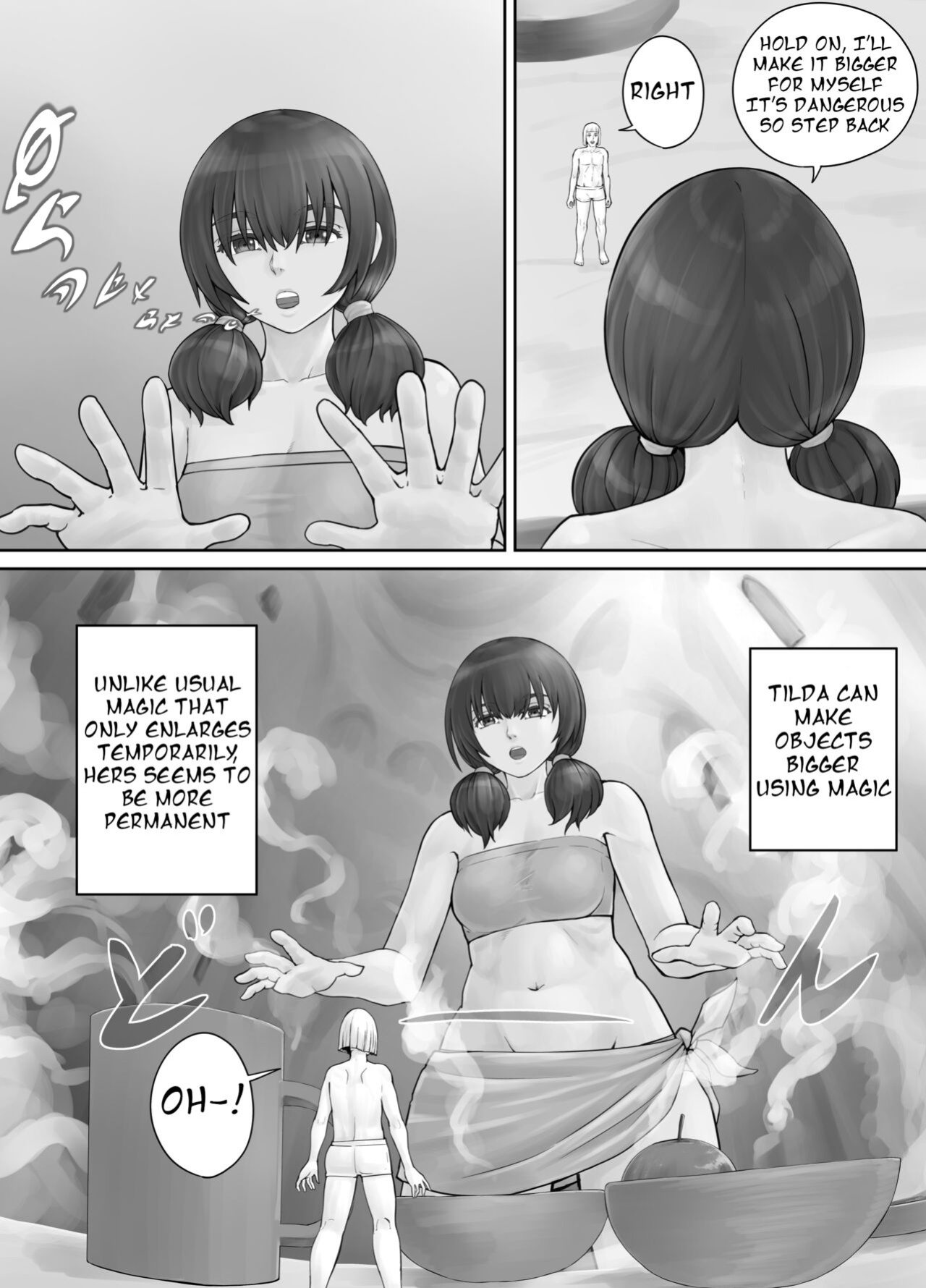 [DODOMESU3SEI] 巨人娘ちゃん漫画 Ch.1-4（English Version）(Pixiv Fanbox)