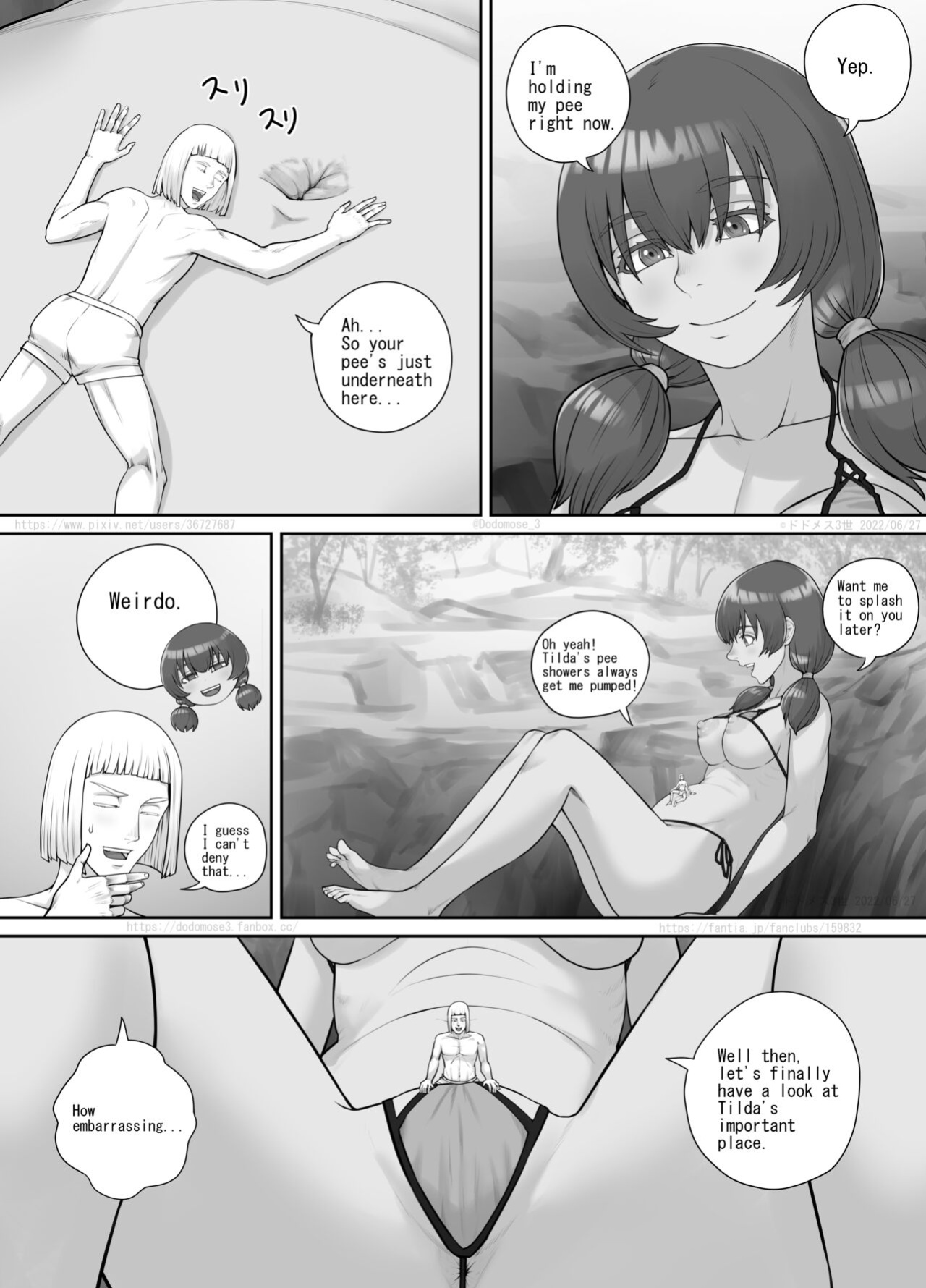 [DODOMESU3SEI] 巨人娘ちゃん漫画 Ch.1-4（English Version）(Pixiv Fanbox)