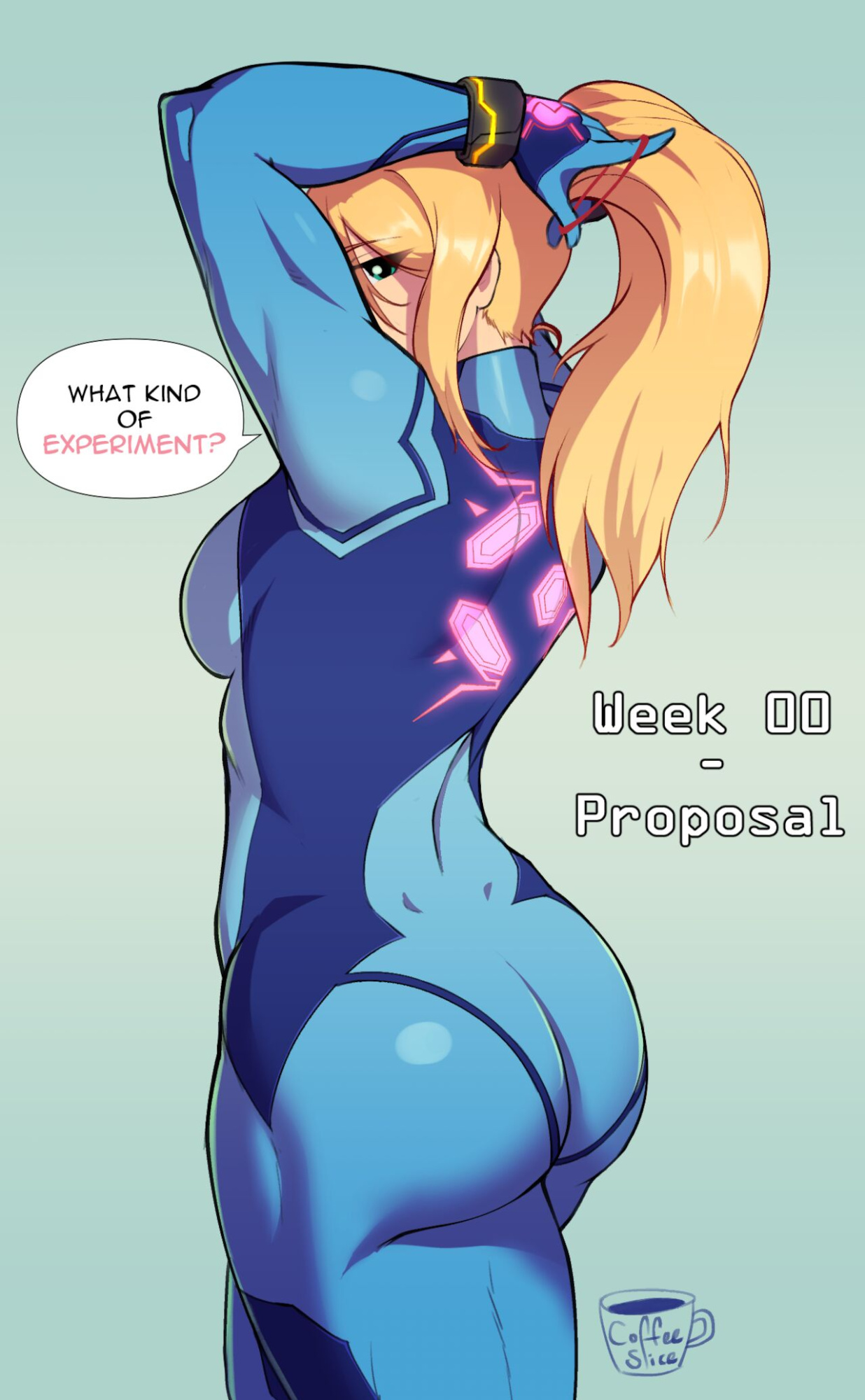 [CoffeeSlice] Samus Pregnancy Log (Metroid) (complete)