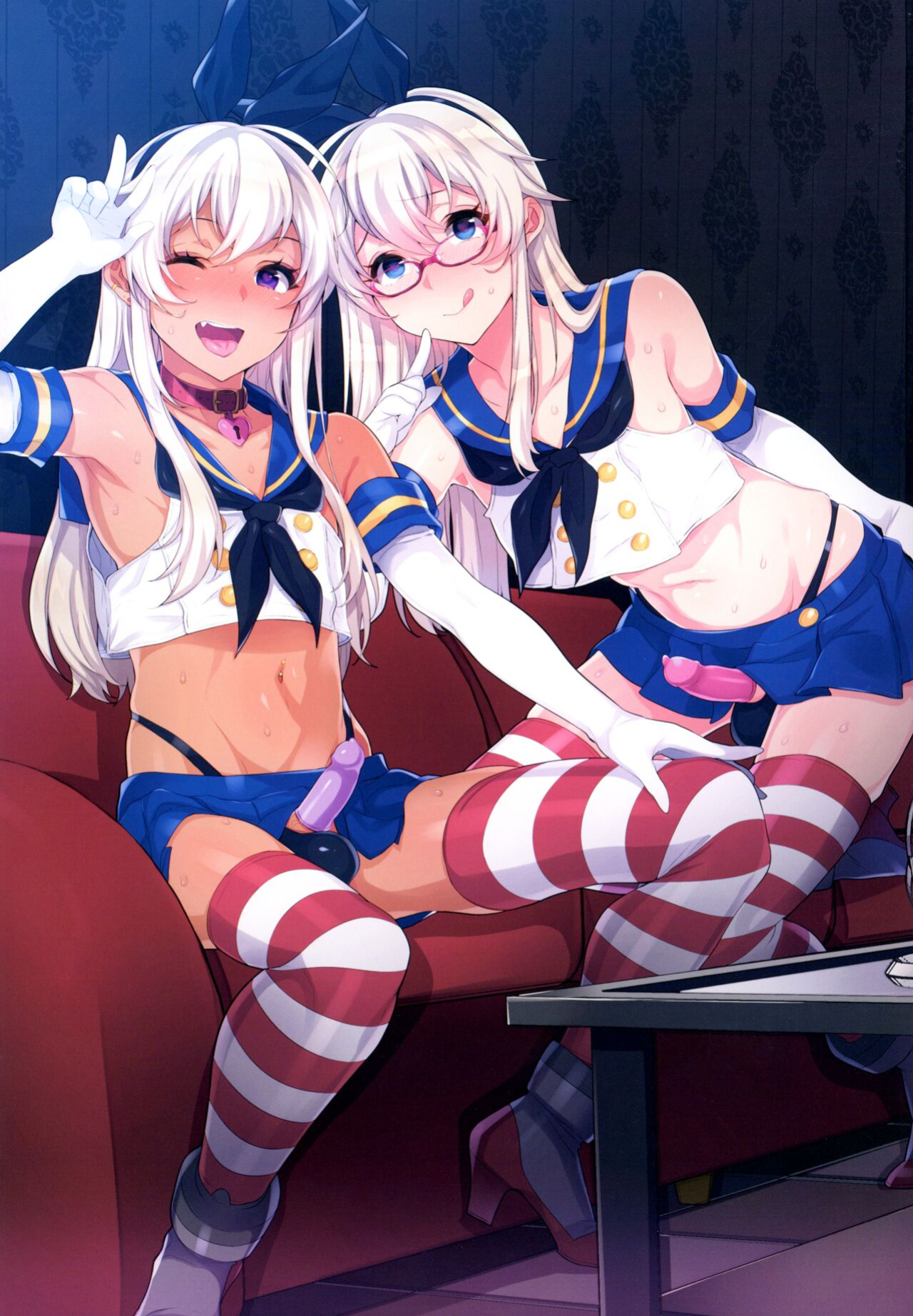 (C93) [Inariya (Inari)] Haishin! Shimakaze-kun no Heya Soushuuhen | Live! From Shimakaze-kun's Room Compilation (Kantai Collection -KanColle-) [head empty, mysterymeat3, Brolen]