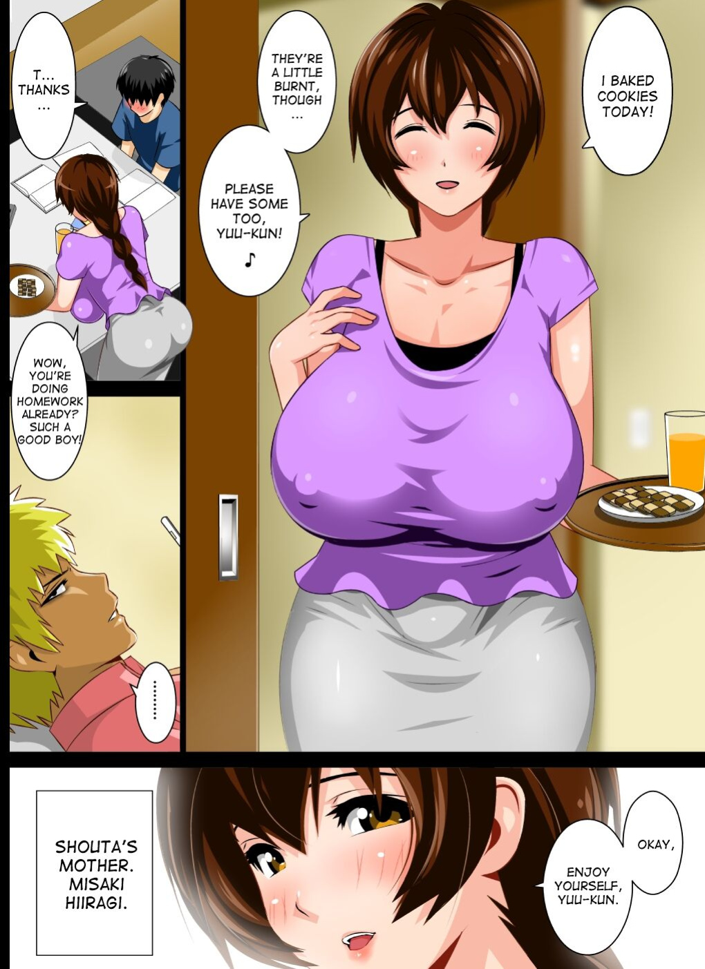 [Kobuta no Yakata (Rara8)] Reibo Misaki ~Kinpatsu Musuko to Onaho Haha~ | Slave Mother Misaki ~Blond Son and Onaho Mother~