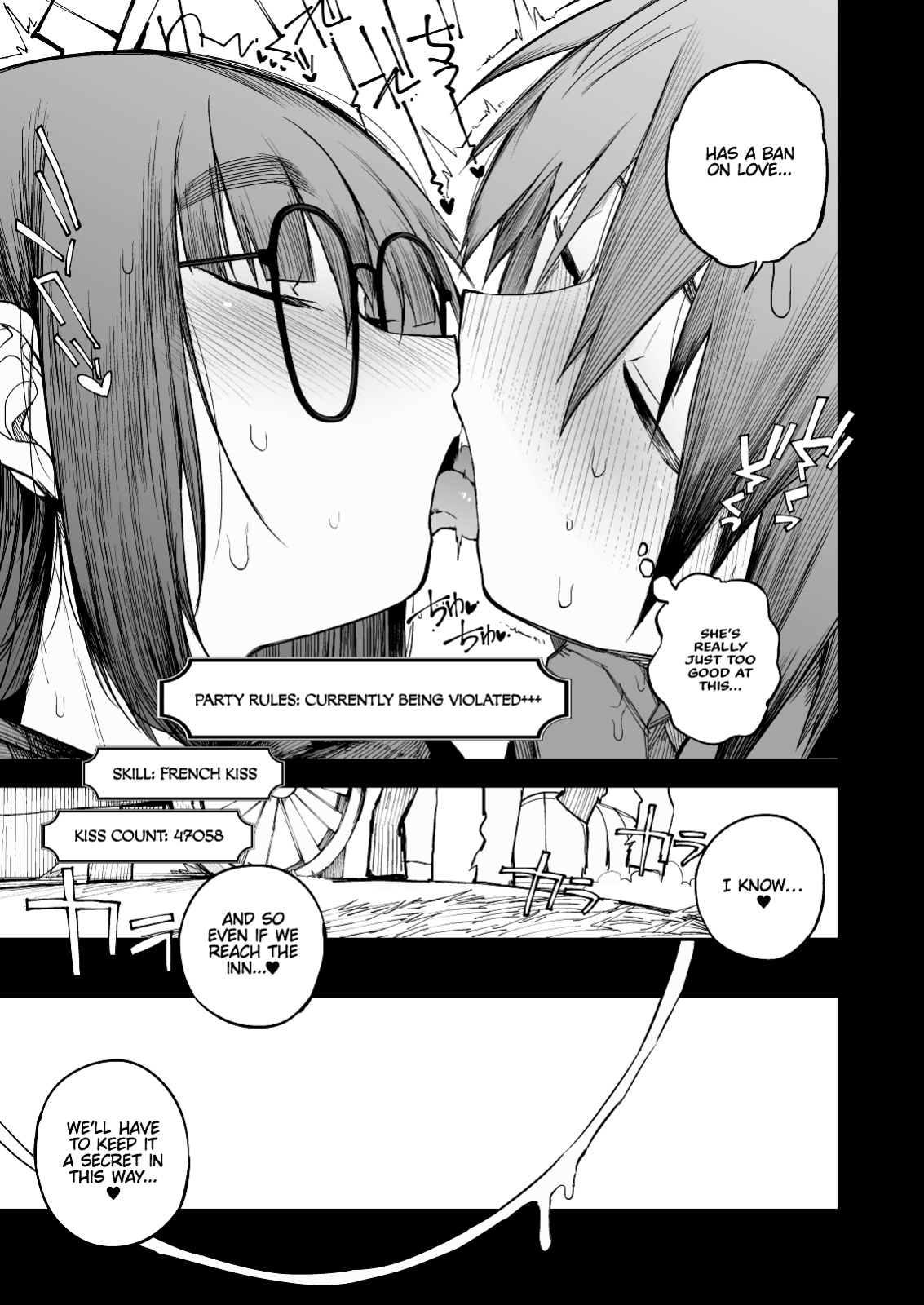 [Naitou2 (F4U)] Renai Kinshi no Yuusha Party ni Mukanai Jimiko no S-kyuu Dosukebe Status | The S-Rank Pervert Status of the Unfit Homely Girl in the Hero Party With a Ban on Love {akanameTL}