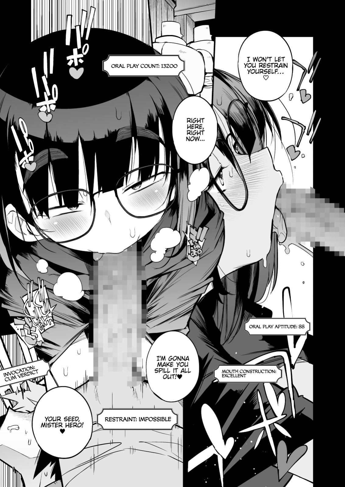 [Naitou2 (F4U)] Renai Kinshi no Yuusha Party ni Mukanai Jimiko no S-kyuu Dosukebe Status | The S-Rank Pervert Status of the Unfit Homely Girl in the Hero Party With a Ban on Love {akanameTL}