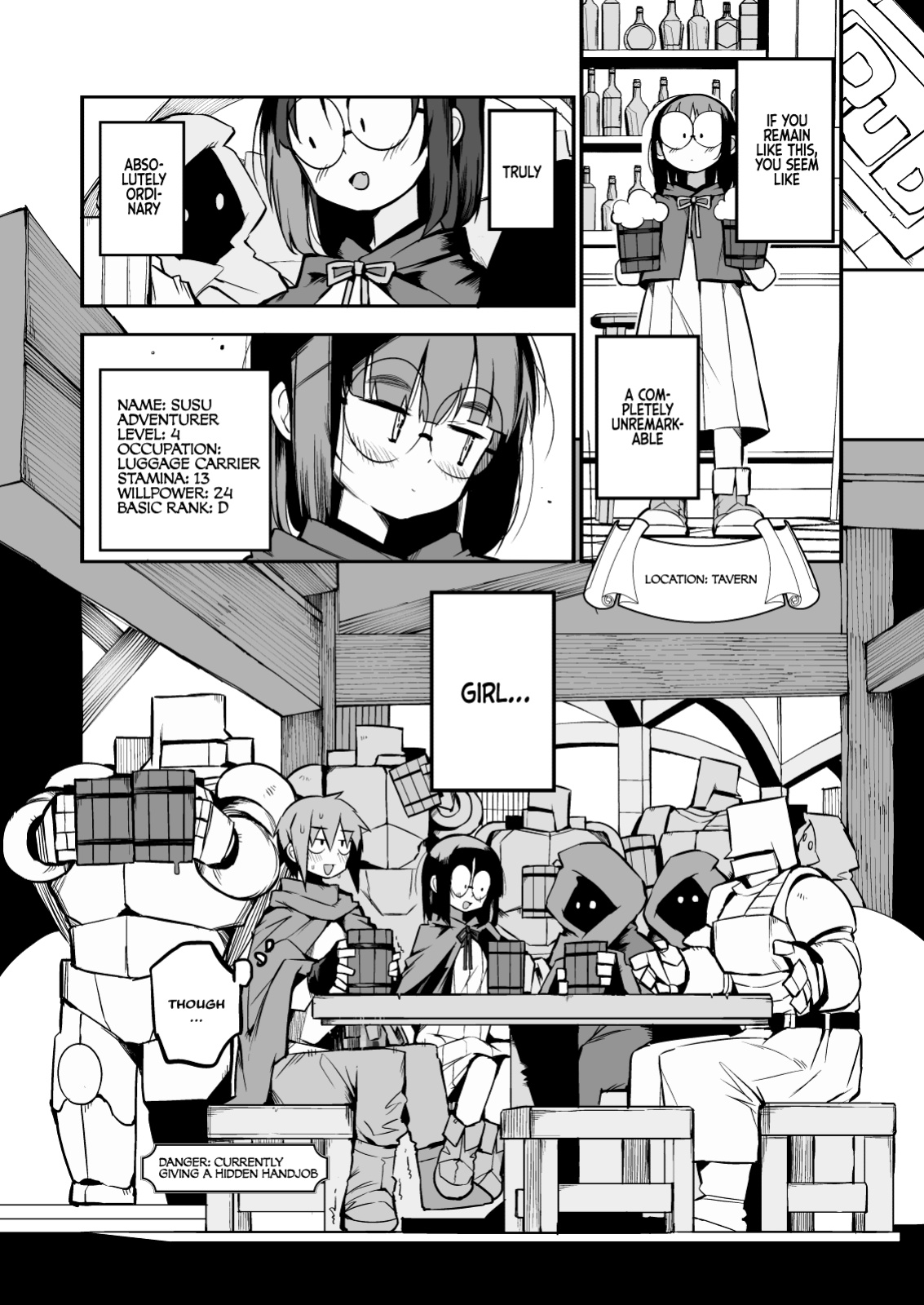 [Naitou2 (F4U)] Renai Kinshi no Yuusha Party ni Mukanai Jimiko no S-kyuu Dosukebe Status | The S-Rank Pervert Status of the Unfit Homely Girl in the Hero Party With a Ban on Love {akanameTL}