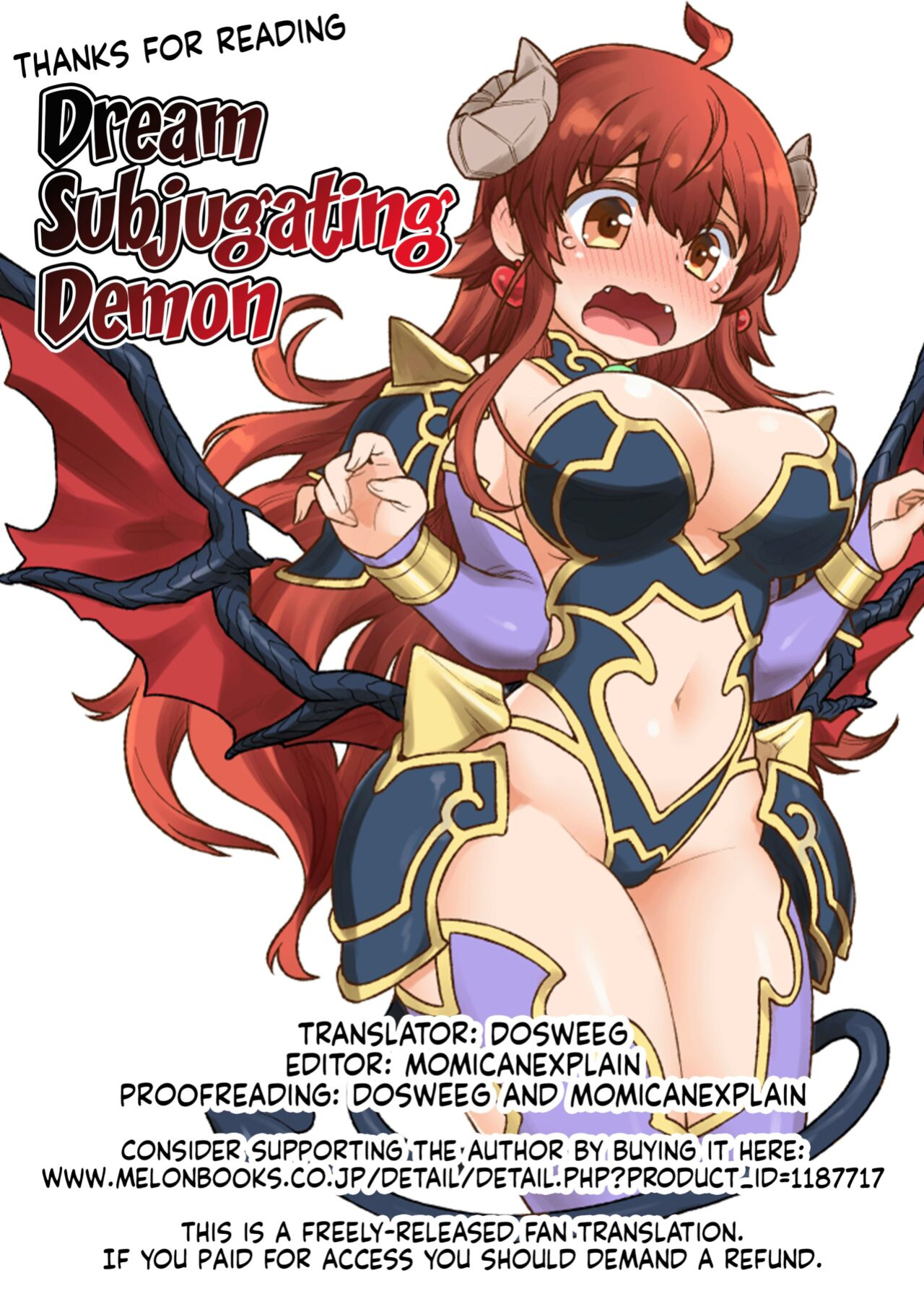 (C99) [CELTRANCE (Kogaku Kazuya)] Yume Ochi Mazoku | Dream Subjugating Demon (Machikado Mazoku) [Dosweeg]