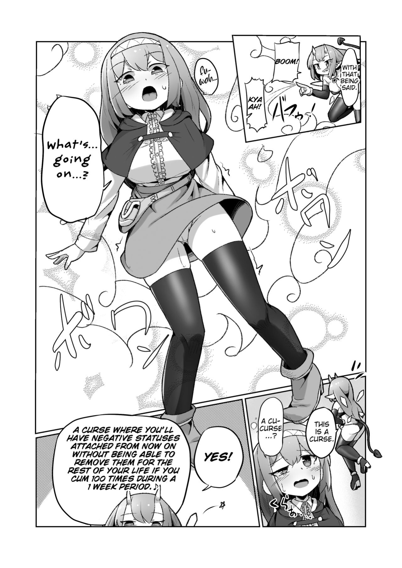 [Echie Kokufuku Aka (Monota)] 1-sshuukan no Aida 100-kai Zecchou shitara Kore kara Tsuku BaSta ga Isshou Kaijo dekinaku naru Noroi no Ohanashi [MrBubbles]