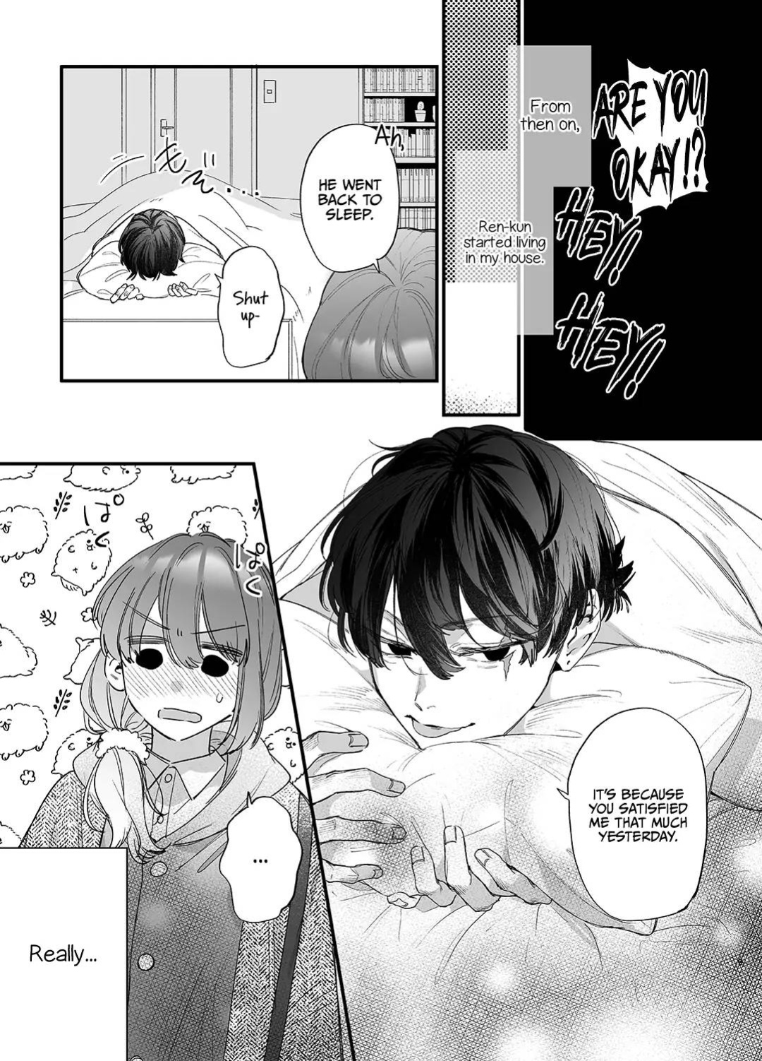 [Umenegi Daimyoujin (Umekoppe)] Saikyou Himokuzu haraiya Ren-kun ni Dakitsubusareru made | Until the Trashiest Boy Toy Exorcist Ren-kun Crushes Me in His Embrace