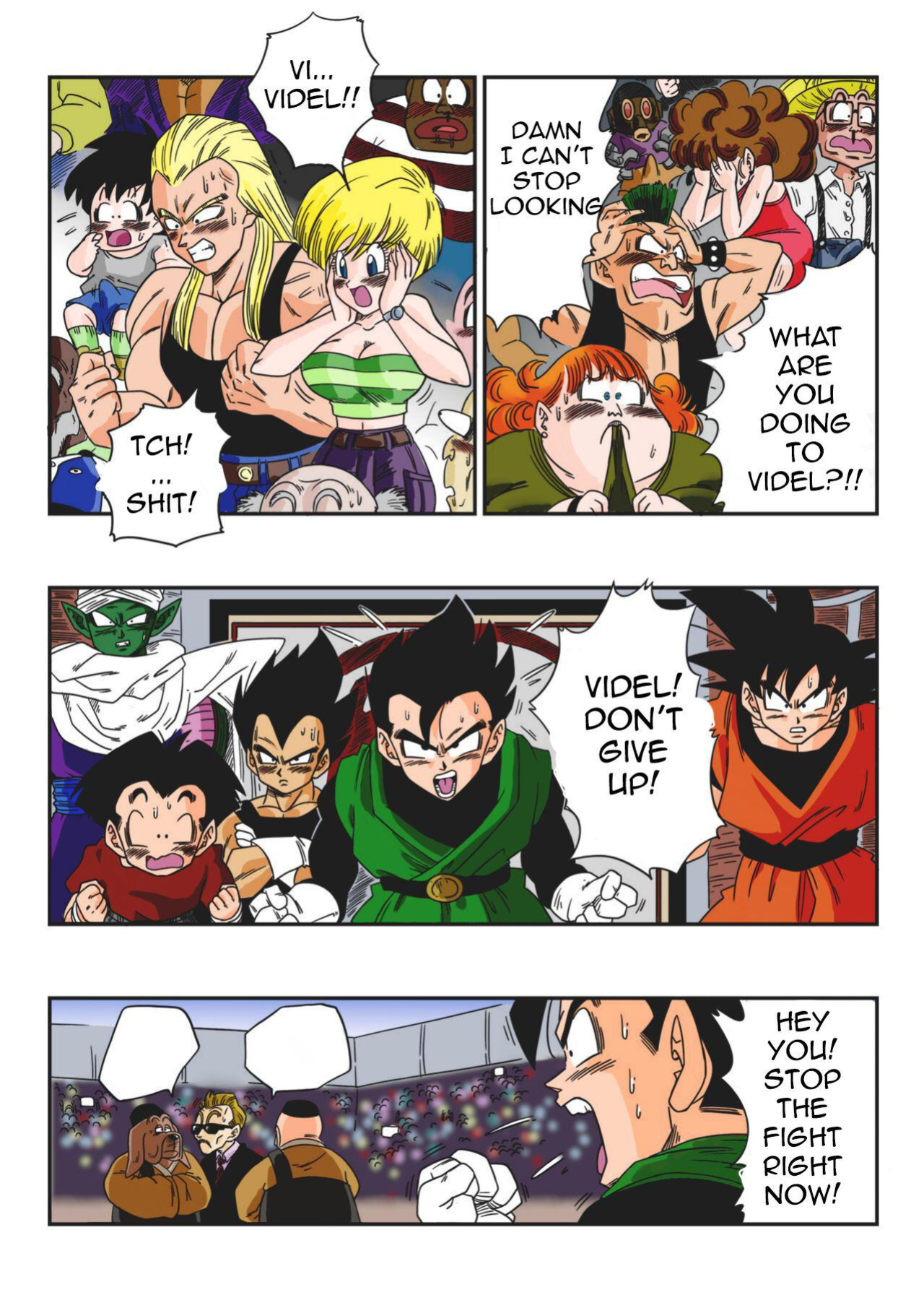 [Yamamoto] Videl VS Spopovich (Dragon Ball Z) [Colorized]