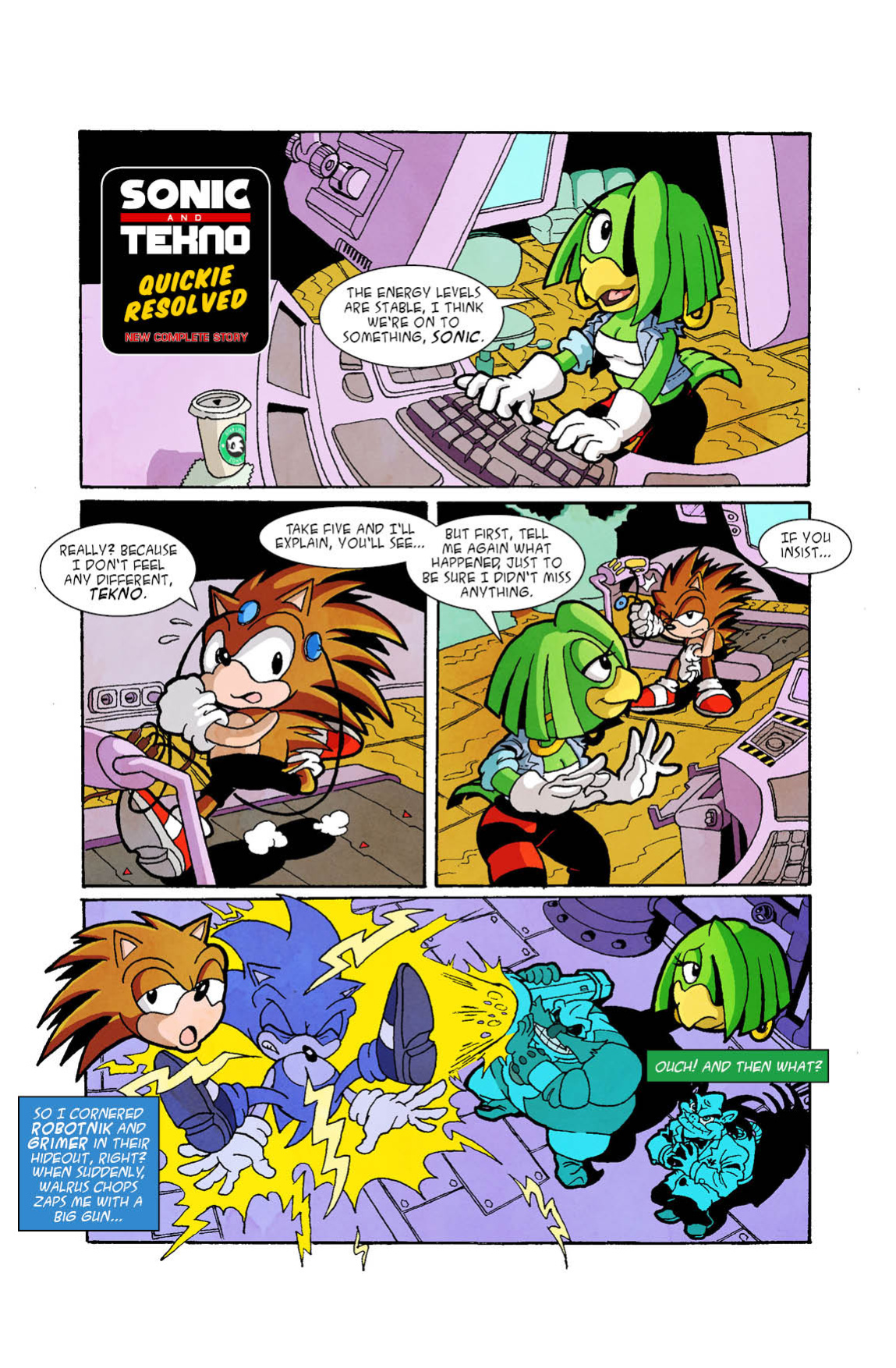 [Escopeto & Okida] Sonic the Comic: Sonic & Tekno - Quickie Resolved