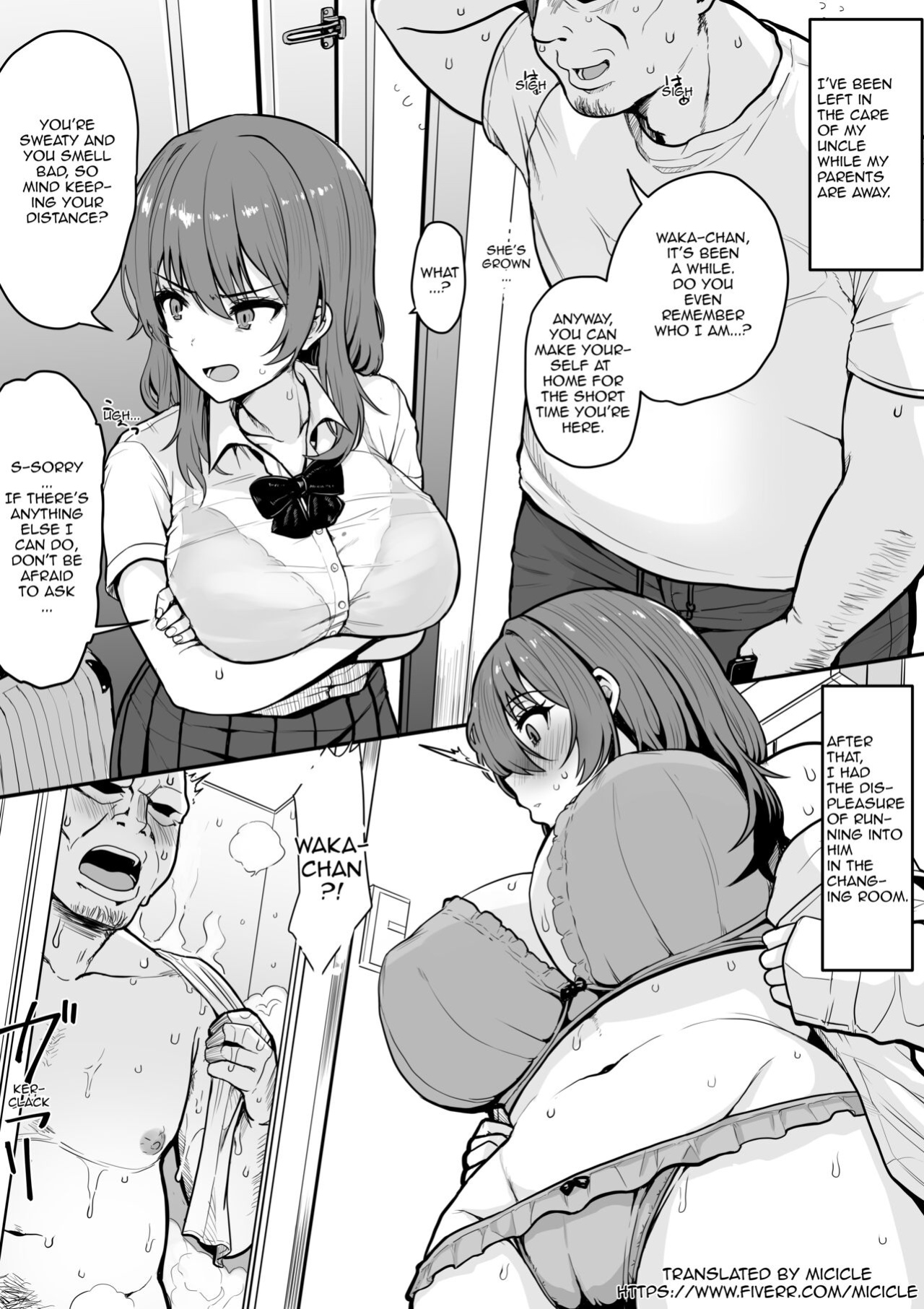 [UPA24 (Upanishi.)] Oji-san Chi ni Azukerarete... | Left in Uncle's Care... (FANBOX) [Micicle]