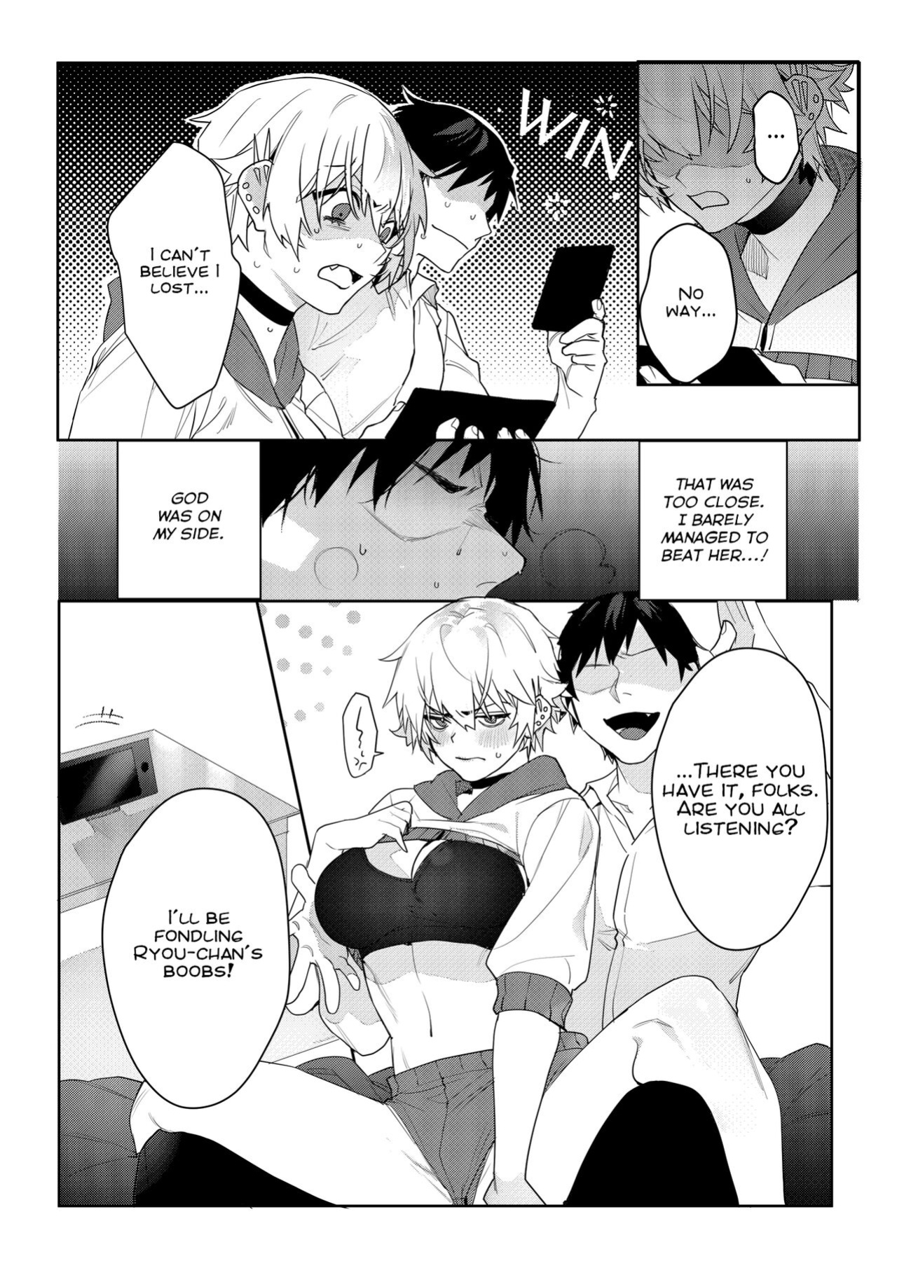 [Pacifier heaven (Shishamo)] Gamer Kanojo no Oppai Monde Mita Kekka… | What Happens if You Try to Fondle a Gamer Chick's Boobs... [Nisor]