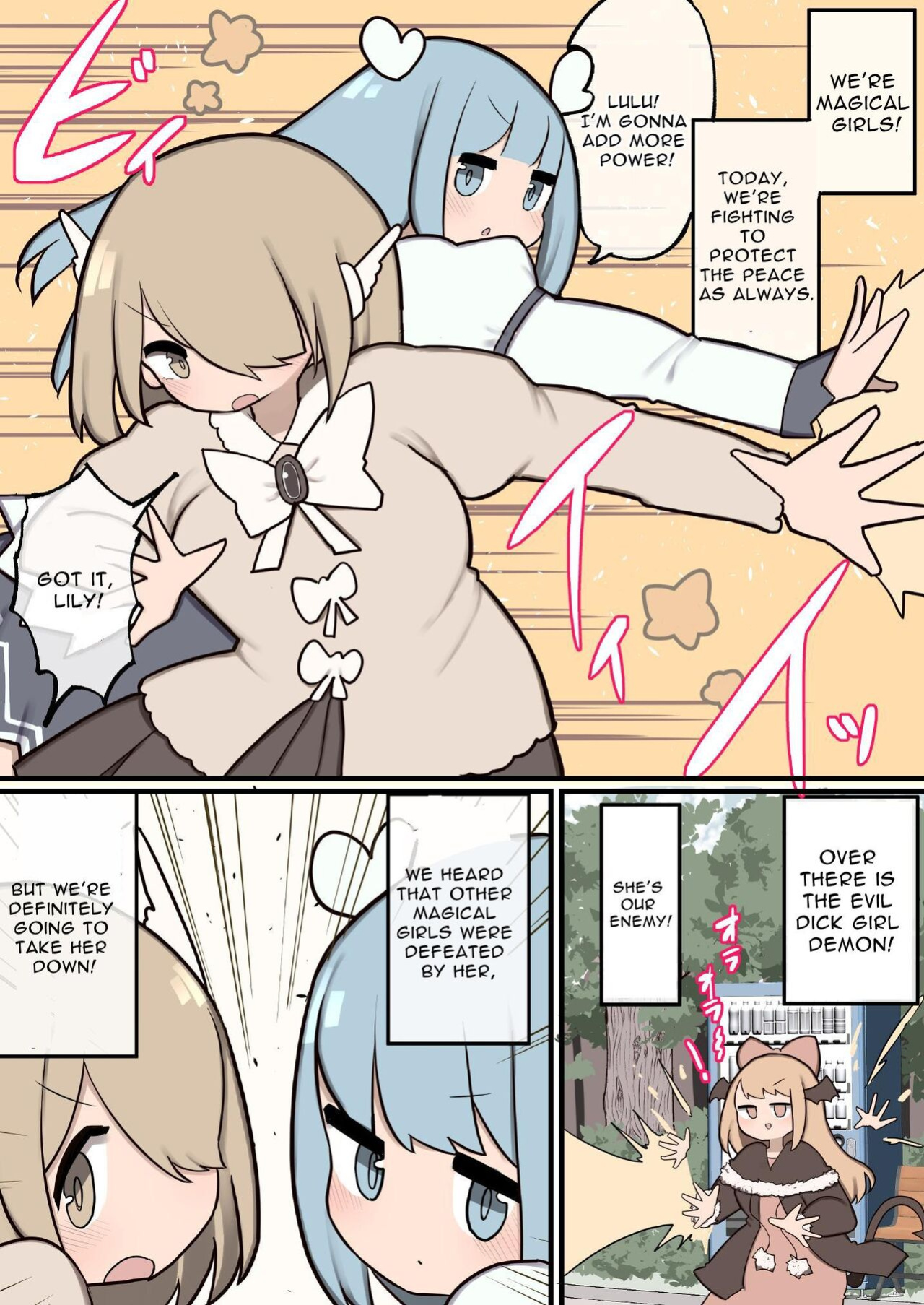 [Izumo Gasshuukoku (Momomo Gasshuukoku)] Futanari Magical Girls ~Grow Dicks and Have Their Way With Their Fans~