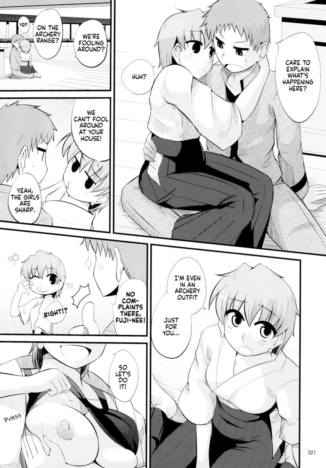 [Youtoujirushi (Arami Taito)] Fuji-nee Route-teki na Are | Something Fuji-nee Route-ish (Fate/stay night) [EHCOVE]