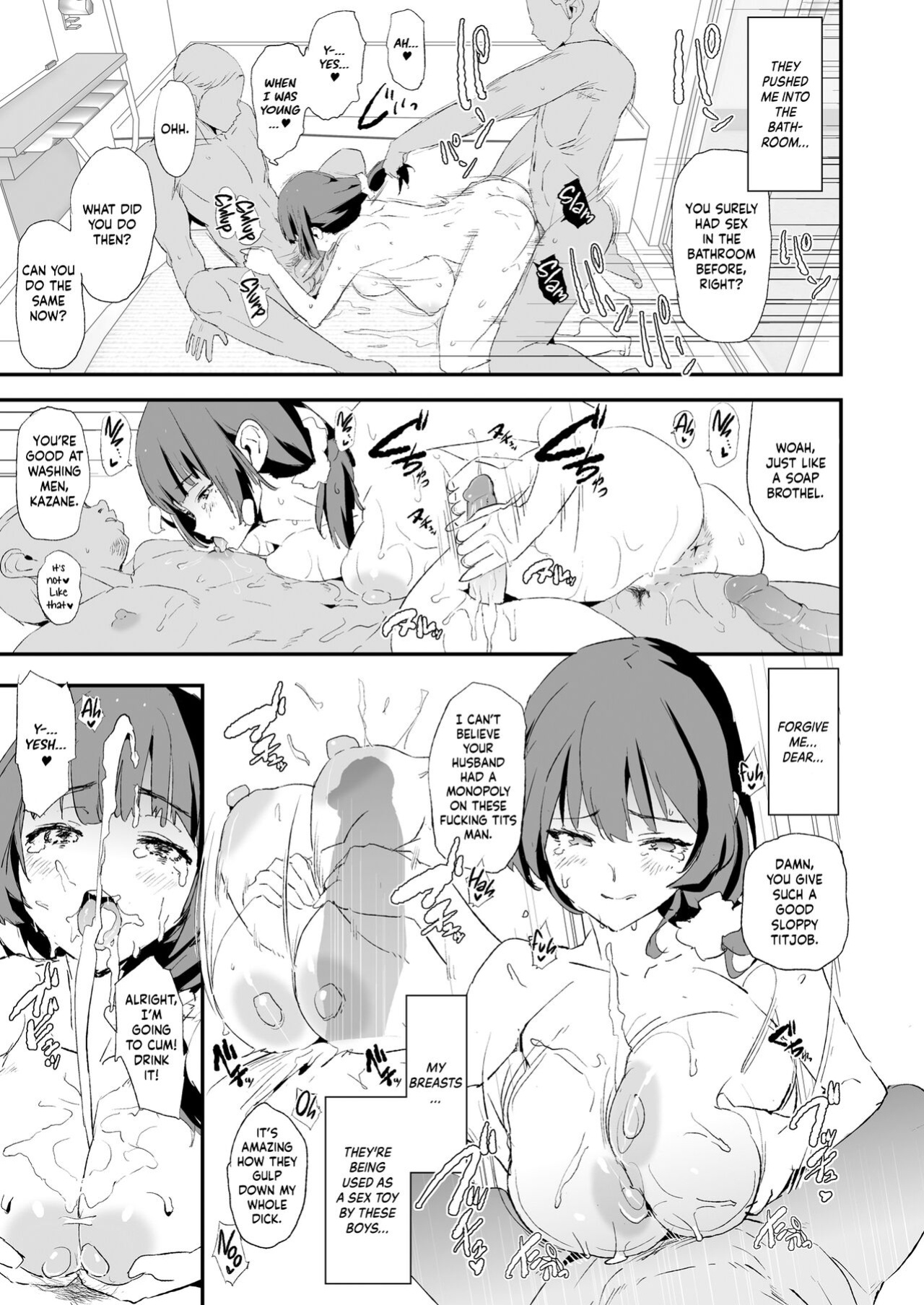 [Yami ni Ugomeku (Dokurosan)] Musume no Tsugi wa Mama Onaho - Onaho Gasshuku #2 | After The Daughter Mother Cocksleeve - Cocksleeve Camp #2 [Kinsei Translations]