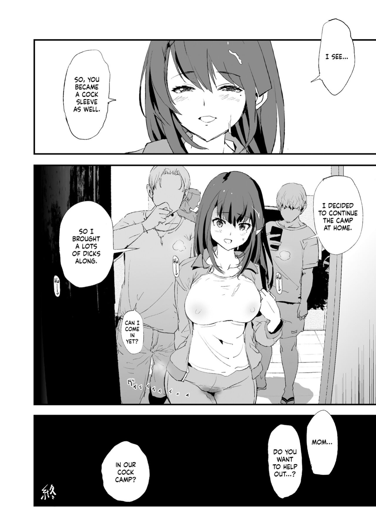 [Yami ni Ugomeku (Dokurosan)] Musume no Tsugi wa Mama Onaho - Onaho Gasshuku #2 | After The Daughter Mother Cocksleeve - Cocksleeve Camp #2 [Kinsei Translations]