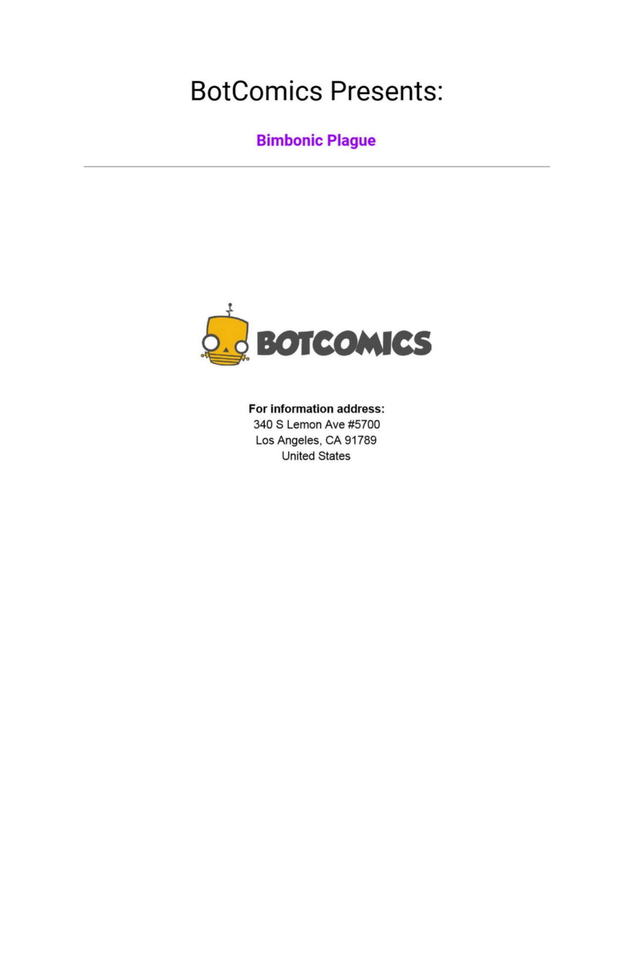 BotComics - Bimbonic Plague