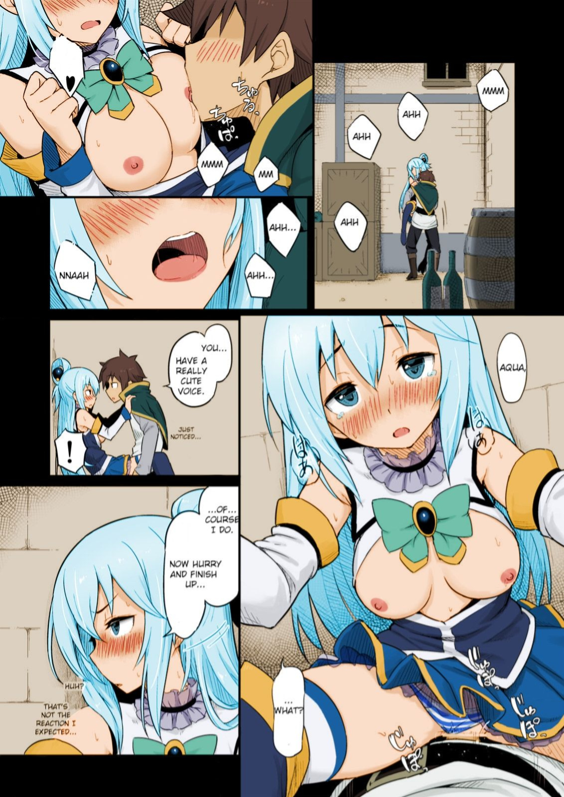 [Pirokobo (Piro)] Damegami-sama wa Nomisugi ni Gochuui o! (Kono Subarashii Sekai ni Syukufuku o!) [Colorized]