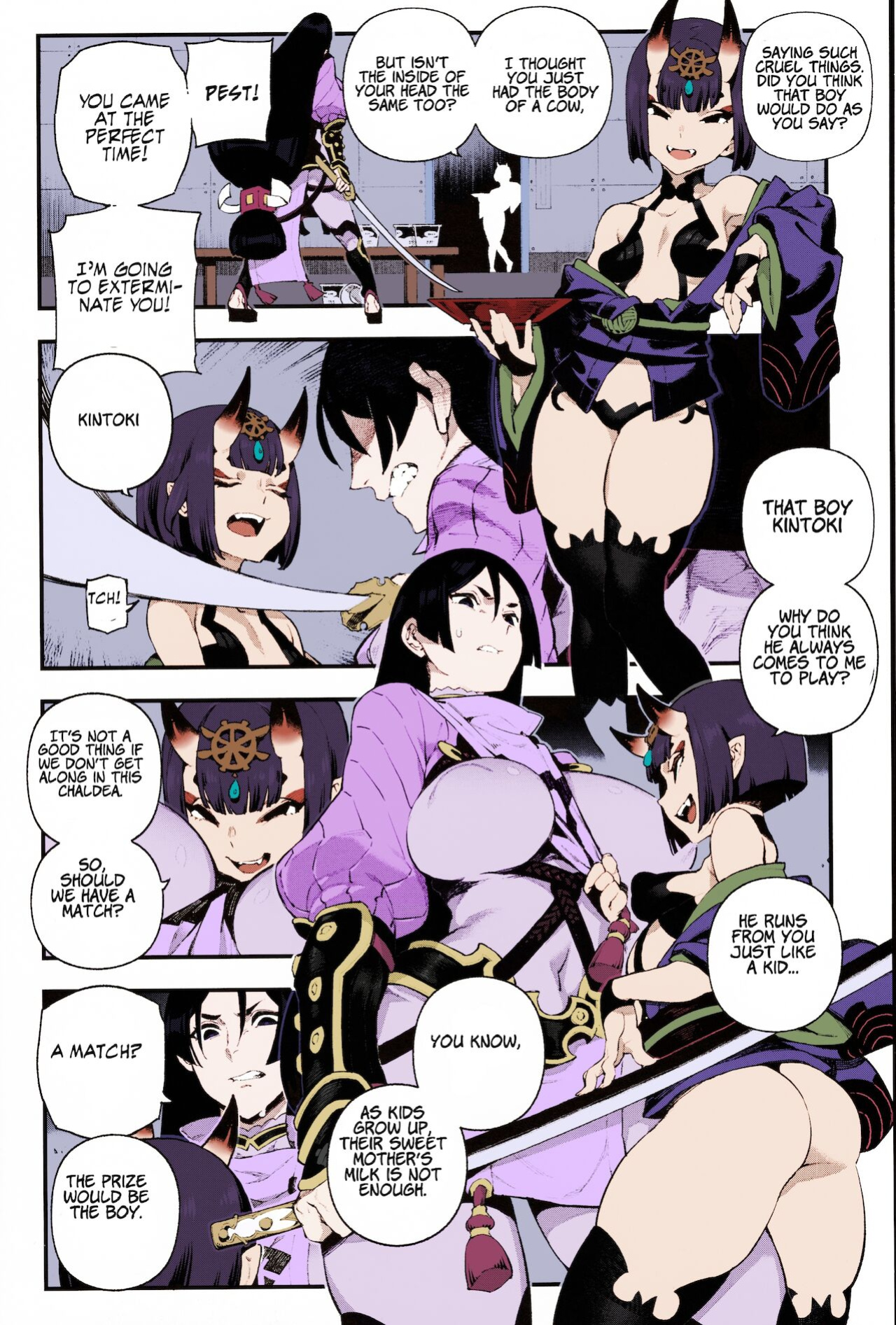 (C96) [Bear Hand (Ireading)] CHALDEA MANIA - Minamoto no Raikou (Fate/Grand Order) [Coffedrug] [Colorized]