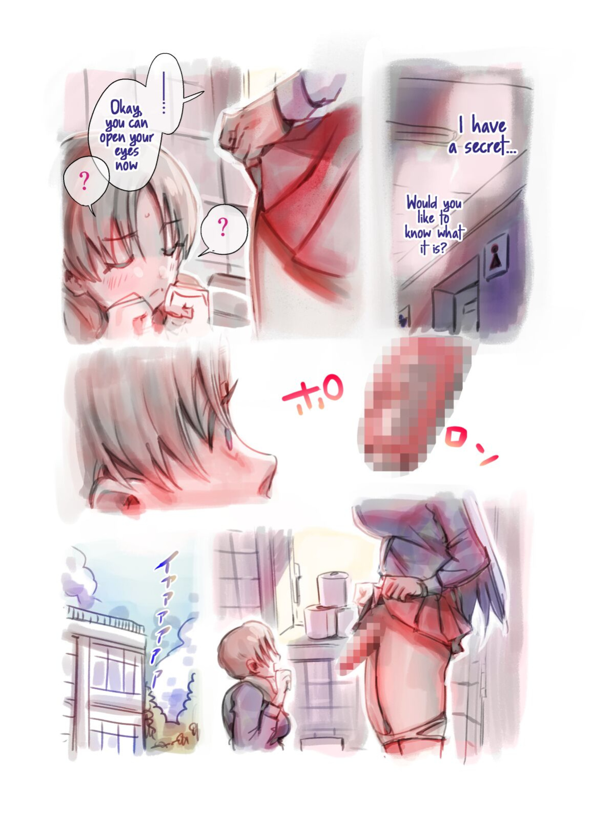 [Tosha Pink (Chimeda)] Daisuki na Senpai ga Futanari datta kedo Mushiro Shiawase desu | My Beloved Senpai is a Futanari!? I'm So Happy! [Mr_Person]