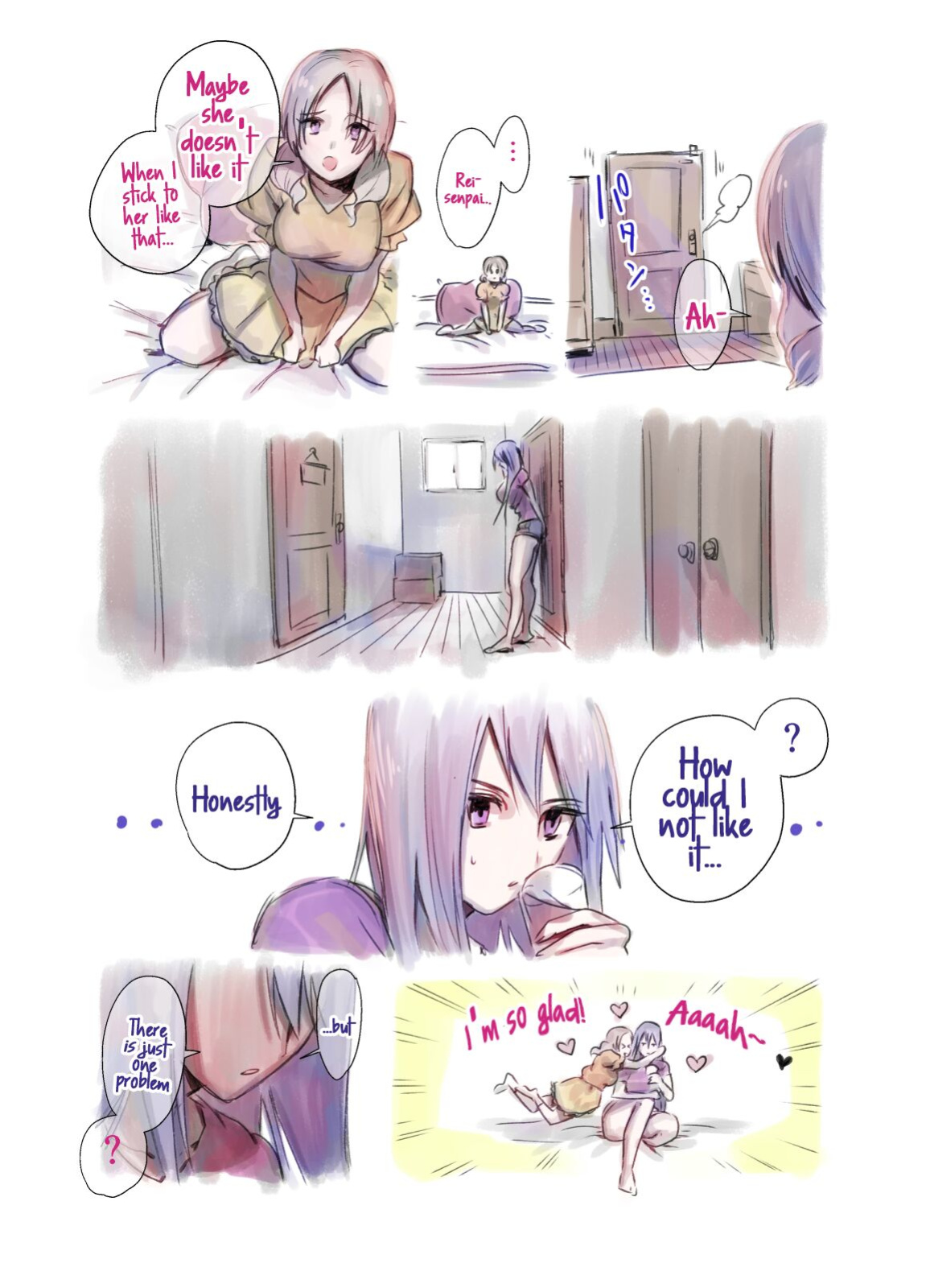 [Tosha Pink (Chimeda)] Daisuki na Senpai ga Futanari datta kedo Mushiro Shiawase desu | My Beloved Senpai is a Futanari!? I'm So Happy! [Mr_Person]