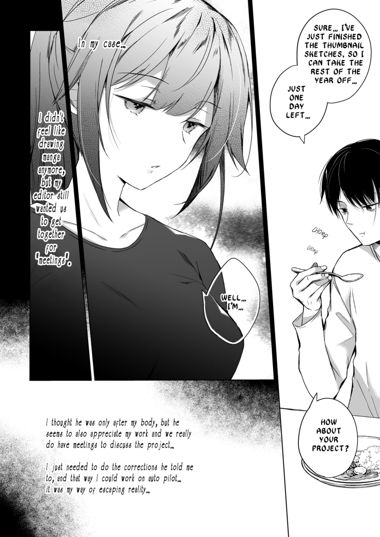 [Hirahira (Hirari)] Doujin Event no Shucchou Henshuubu ni Itta Hi kara Tsuma no Yousu ga... 2 | My Wife Has Been Acting Weird Since the Doujin Convention…2