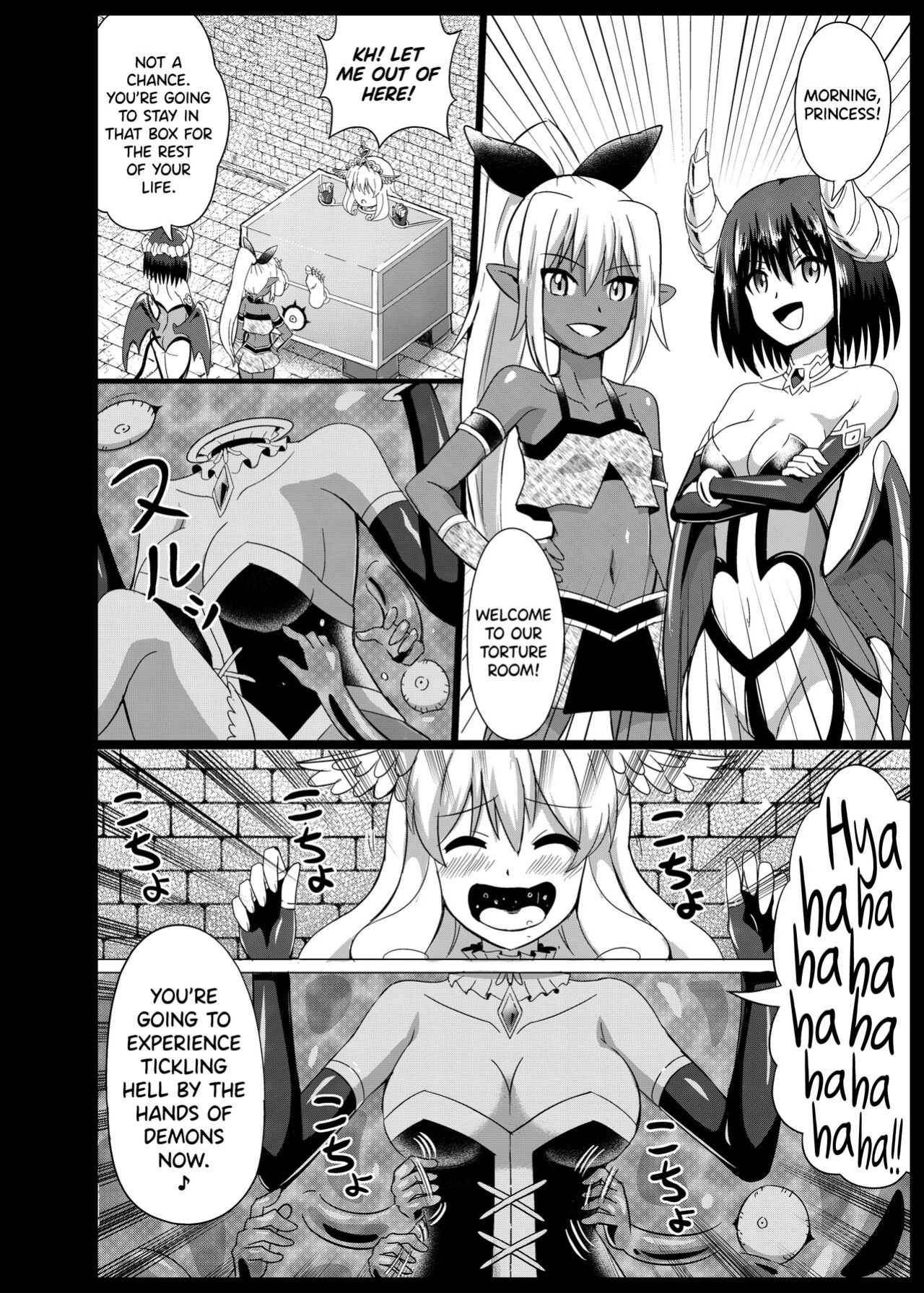 [Muriyari Egao (Mokoyana)] Himekishi Tettei Kusuguri Jigoku 2 [biribiri]