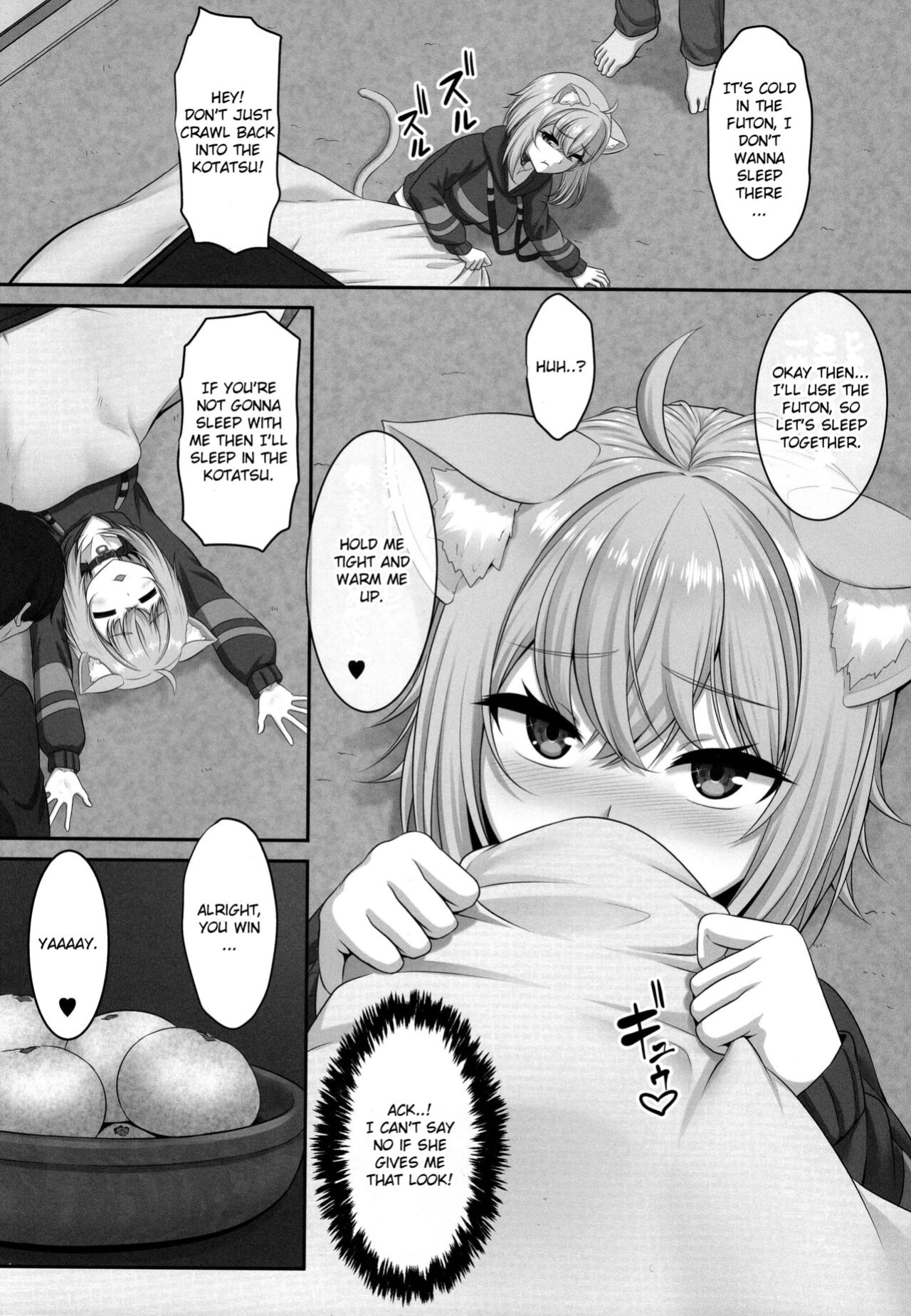 (C99) [MAT (Pararan)] Boku to Issho ni Nete Kureru? | Won't you sleep with me? (Nekomata Okayu) [Douzo Lad Translations]