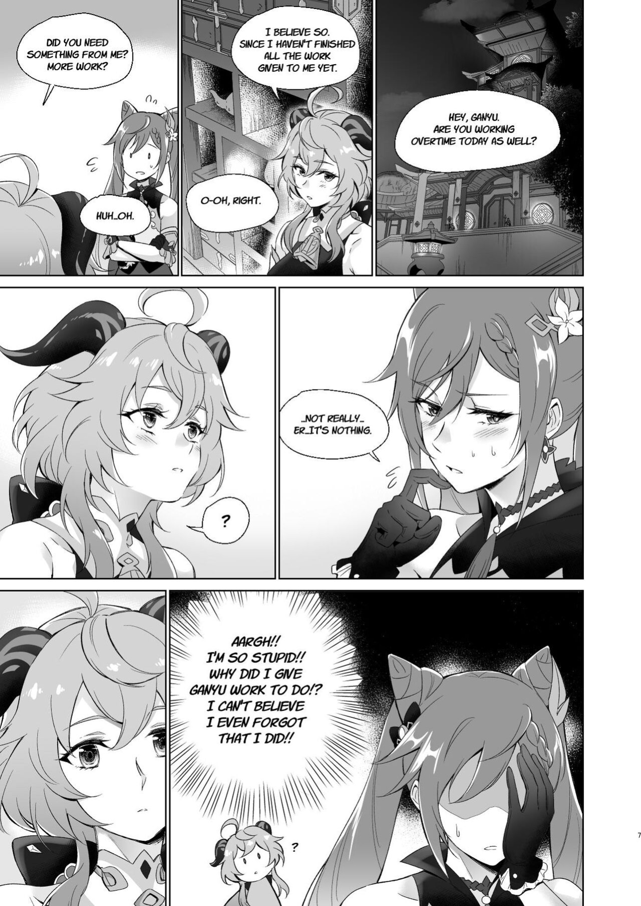 [World of Pure (Negom)] Ganyu to Ecchi ga Shitai! - Sleep with me, Ganyu (Genshin Impact)