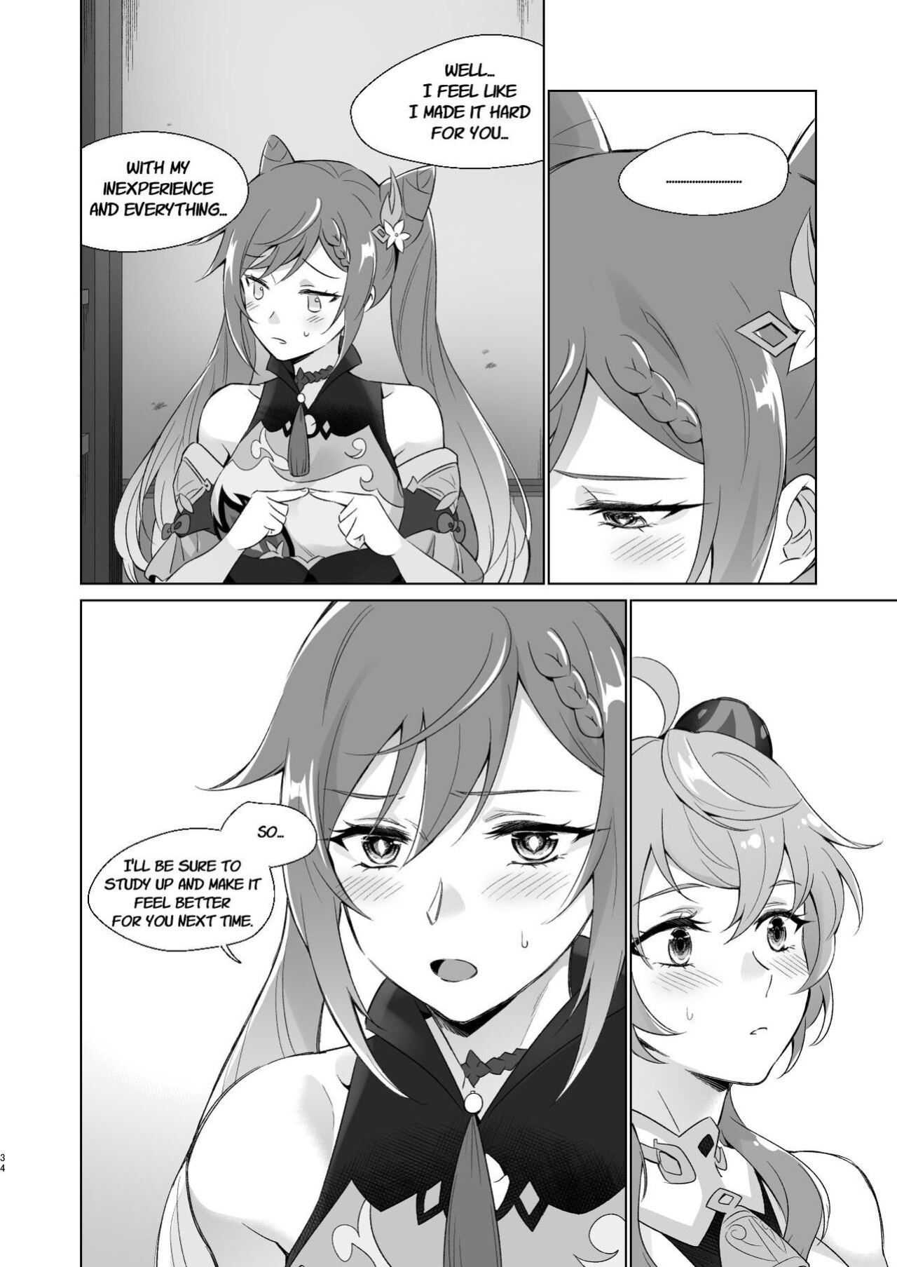 [World of Pure (Negom)] Ganyu to Ecchi ga Shitai! - Sleep with me, Ganyu (Genshin Impact)