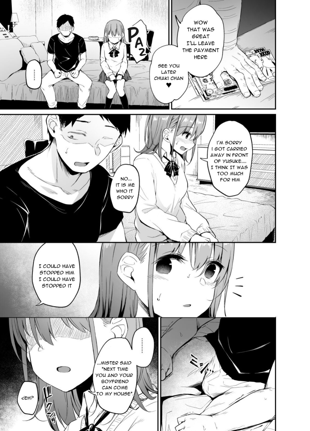 [Hitoi] Enkou Kanojo to Kengakukai | Paid dates with my girlfriend prostitute side-by-side experience