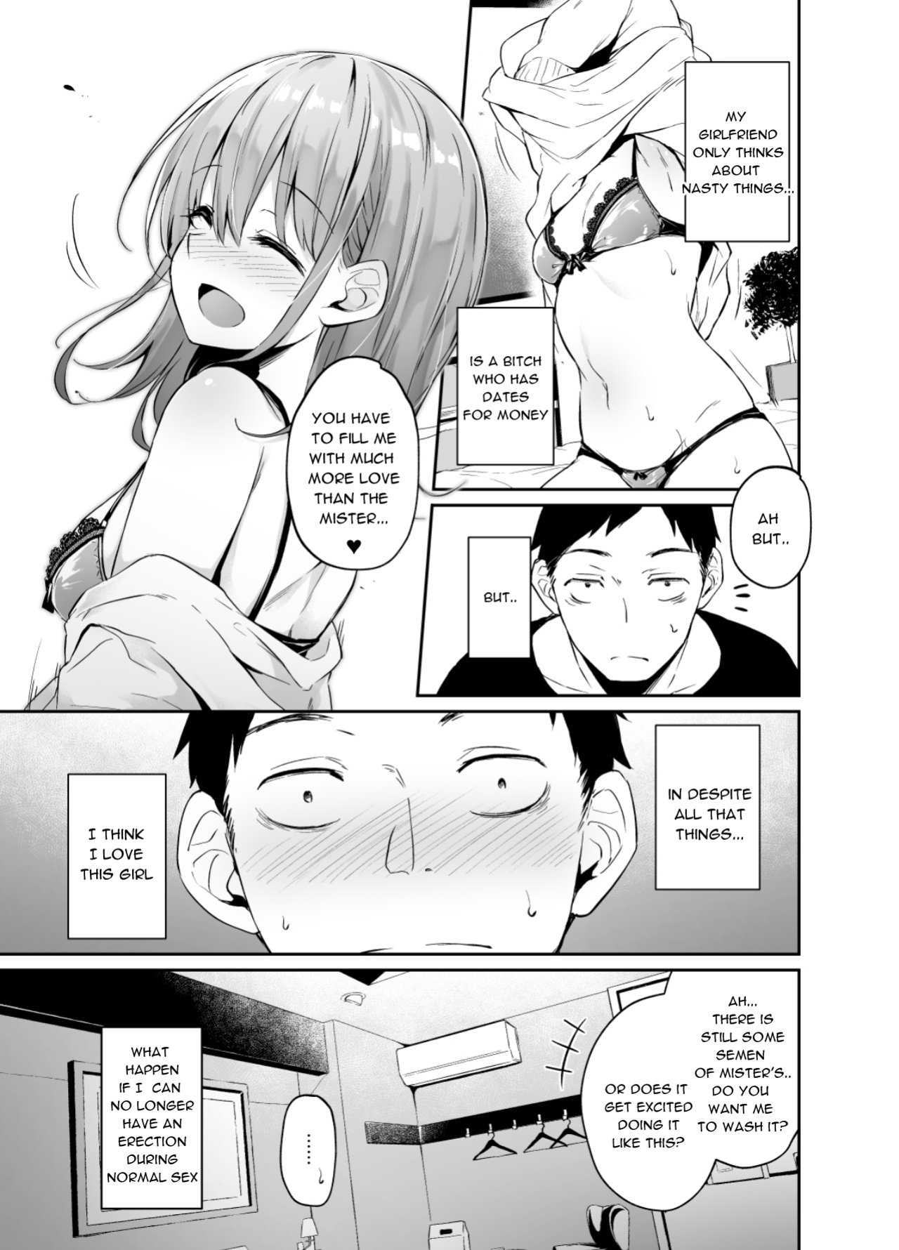 [Hitoi] Enkou Kanojo to Kengakukai | Paid dates with my girlfriend prostitute side-by-side experience