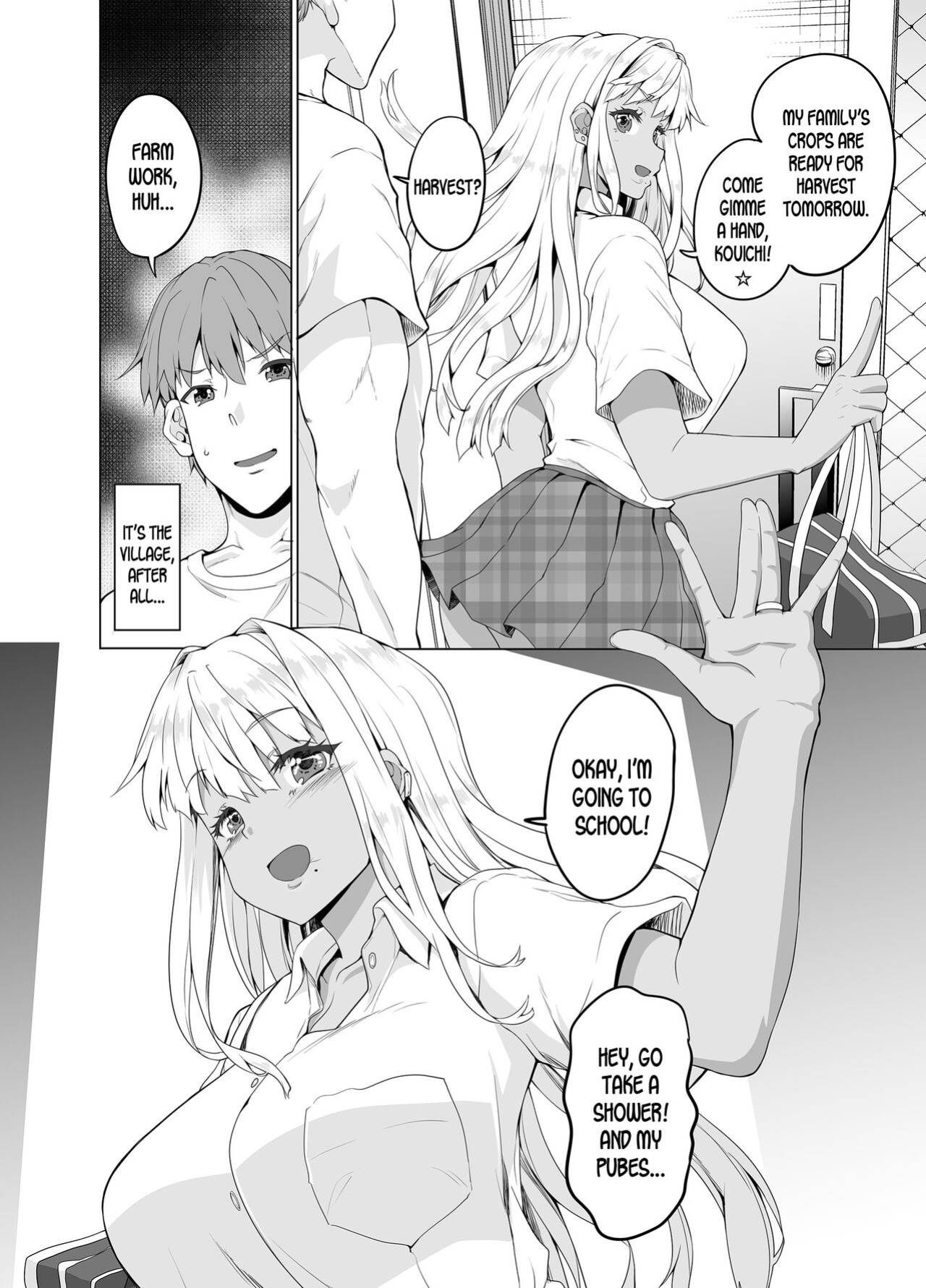 [Sweet Avenue (Kaduchi)] Zoku Inaka no Kuro Gal JK to Kekkon shimashita [desudesu]