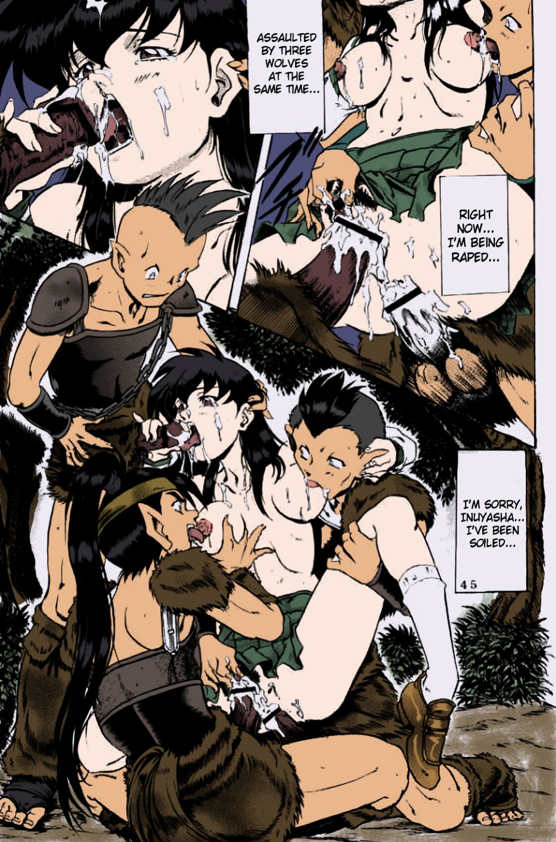 [Nika Tani] Naraku no Soko (Inuyasha) [SaHa] [Colorized] [Incomplete]