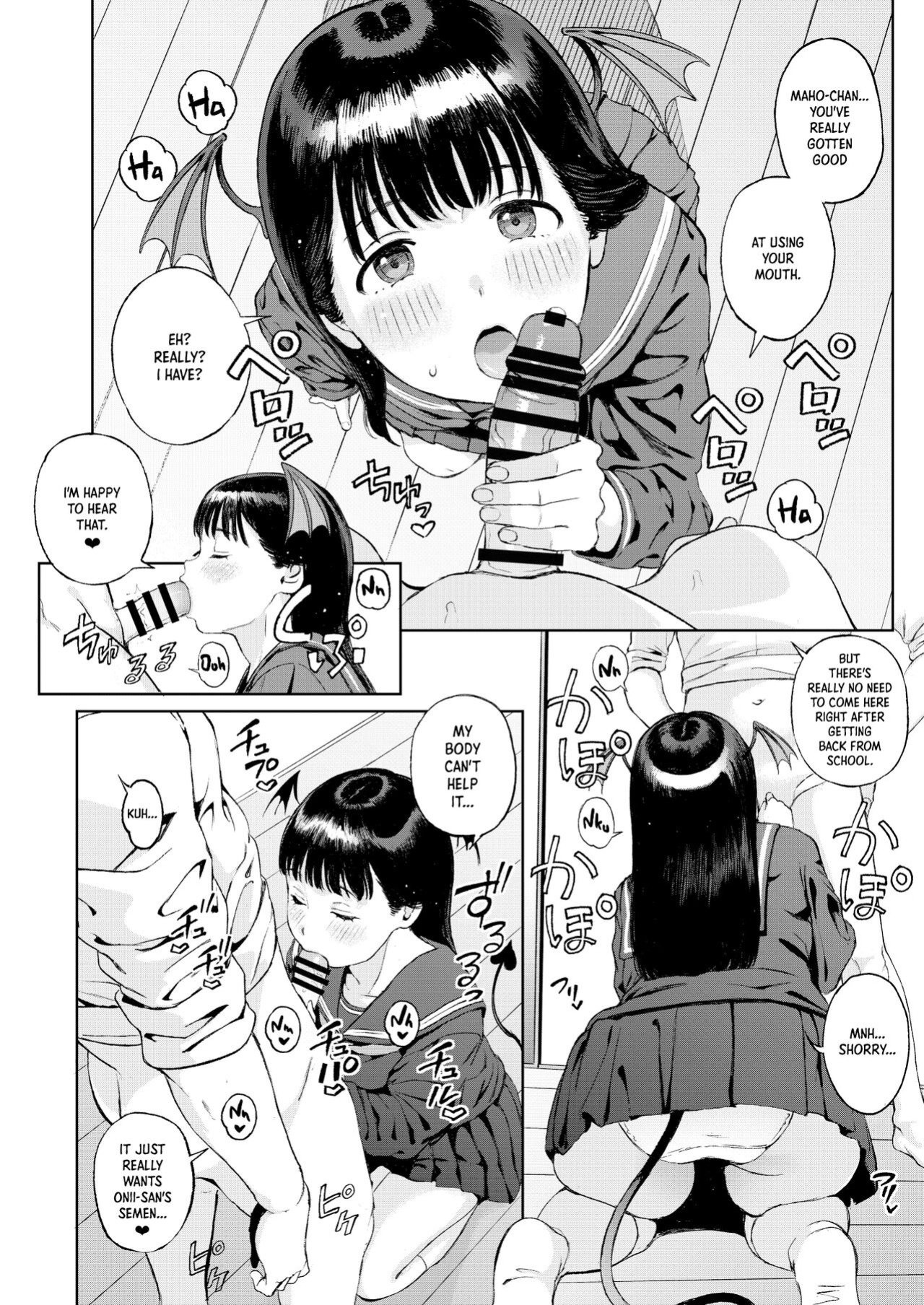 [Satellites (Satetsu)] Koakuma-chan ni Saiin Sareta node Sakusei Sex de Aishiacchaimashita. | I Was Allured by a Little Demon and We Had Semen-Draining Sex [Panatical]