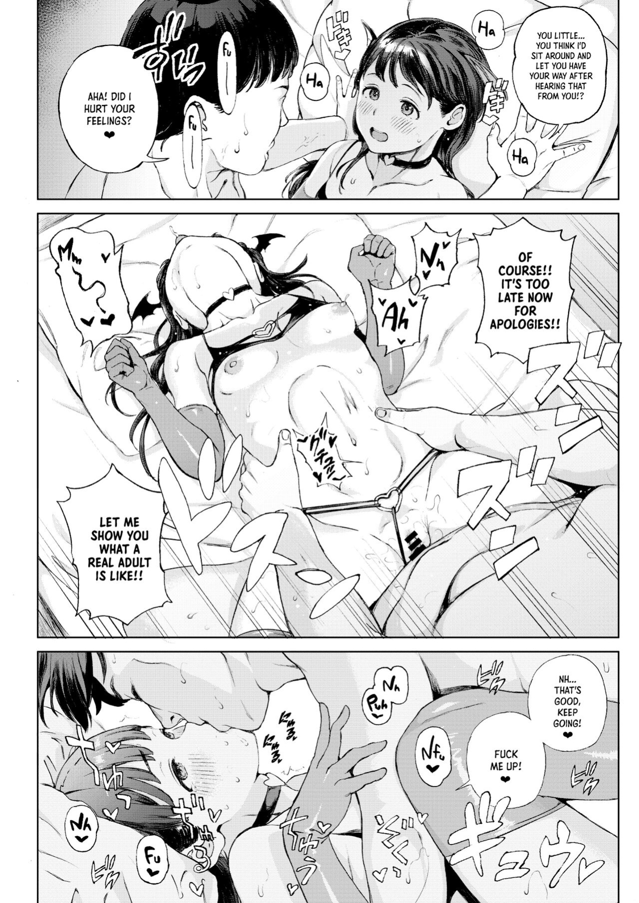 [Satellites (Satetsu)] Koakuma-chan ni Saiin Sareta node Sakusei Sex de Aishiacchaimashita. | I Was Allured by a Little Demon and We Had Semen-Draining Sex [Panatical]