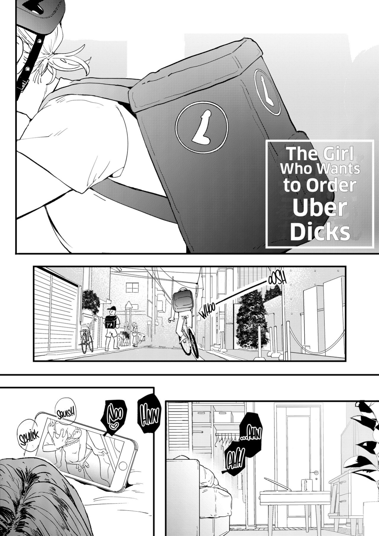[Denbu Momo] ●●●r Chinko o Tanomitai Onee-san｜The Girl Who Wants to Order Uber Dicks [Nishimaru]