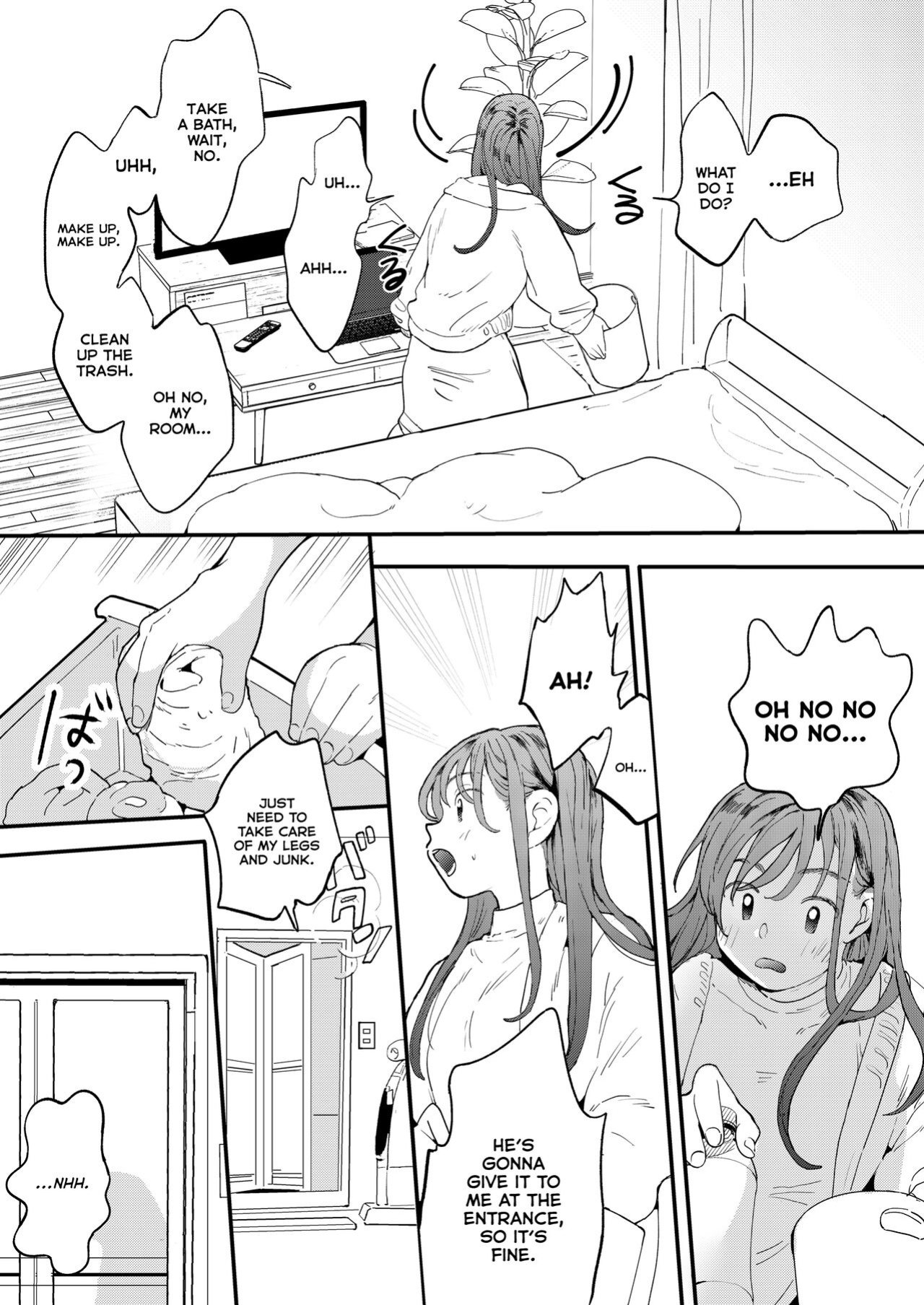 [Denbu Momo] ●●●r Chinko o Tanomitai Onee-san｜The Girl Who Wants to Order Uber Dicks [Nishimaru]