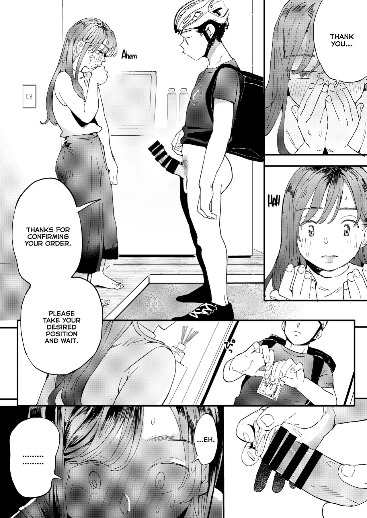 [Denbu Momo] ●●●r Chinko o Tanomitai Onee-san｜The Girl Who Wants to Order Uber Dicks [Nishimaru]