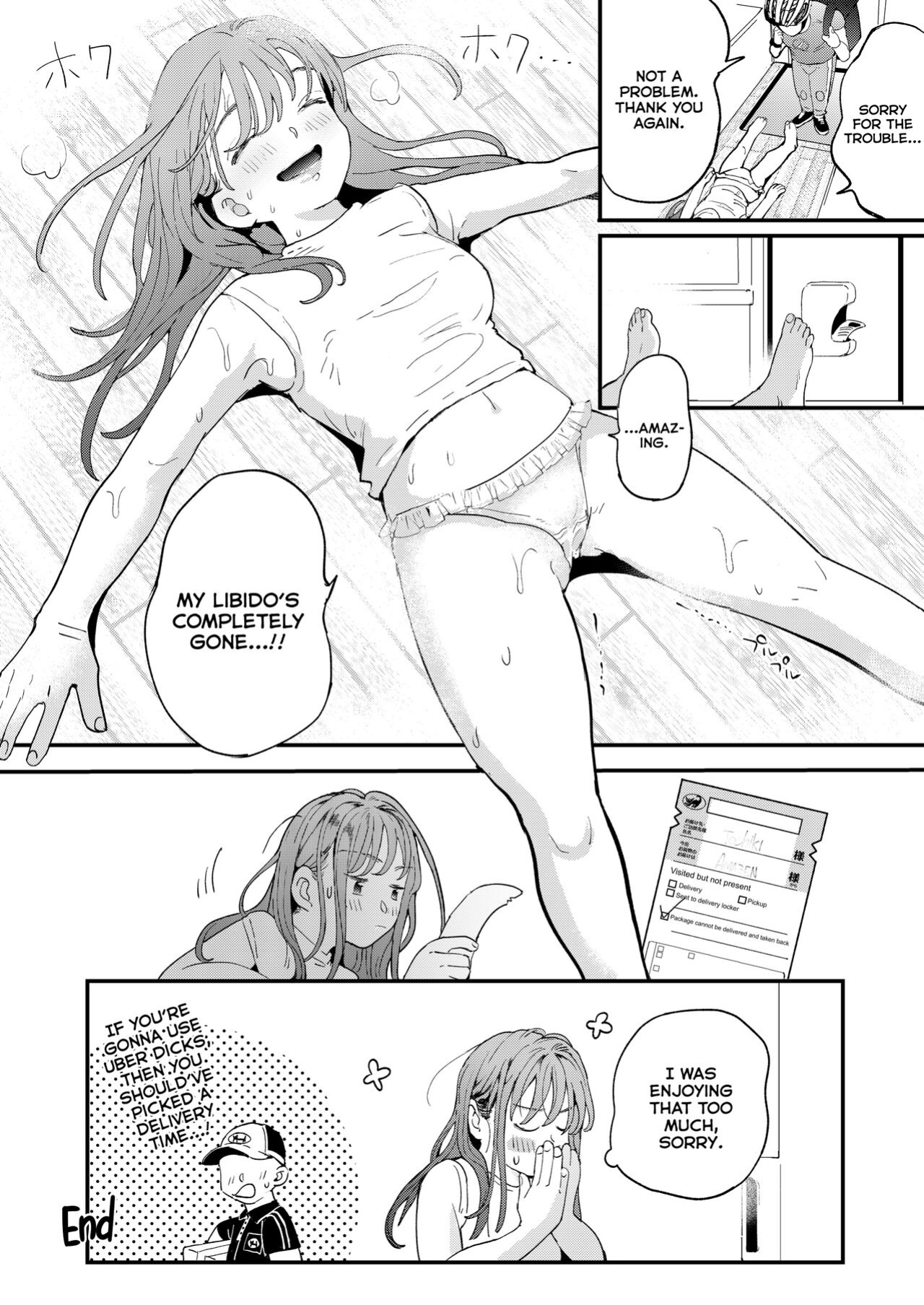 [Denbu Momo] ●●●r Chinko o Tanomitai Onee-san｜The Girl Who Wants to Order Uber Dicks [Nishimaru]