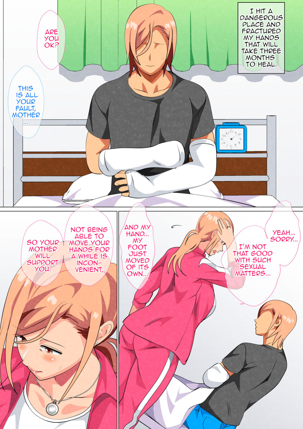 [Circle Spice] Musuko ni Yowami o Nigirareta Motoyan no Haha | Son Found his Former Delinquent Mother's Weakness [Amoskandy]
