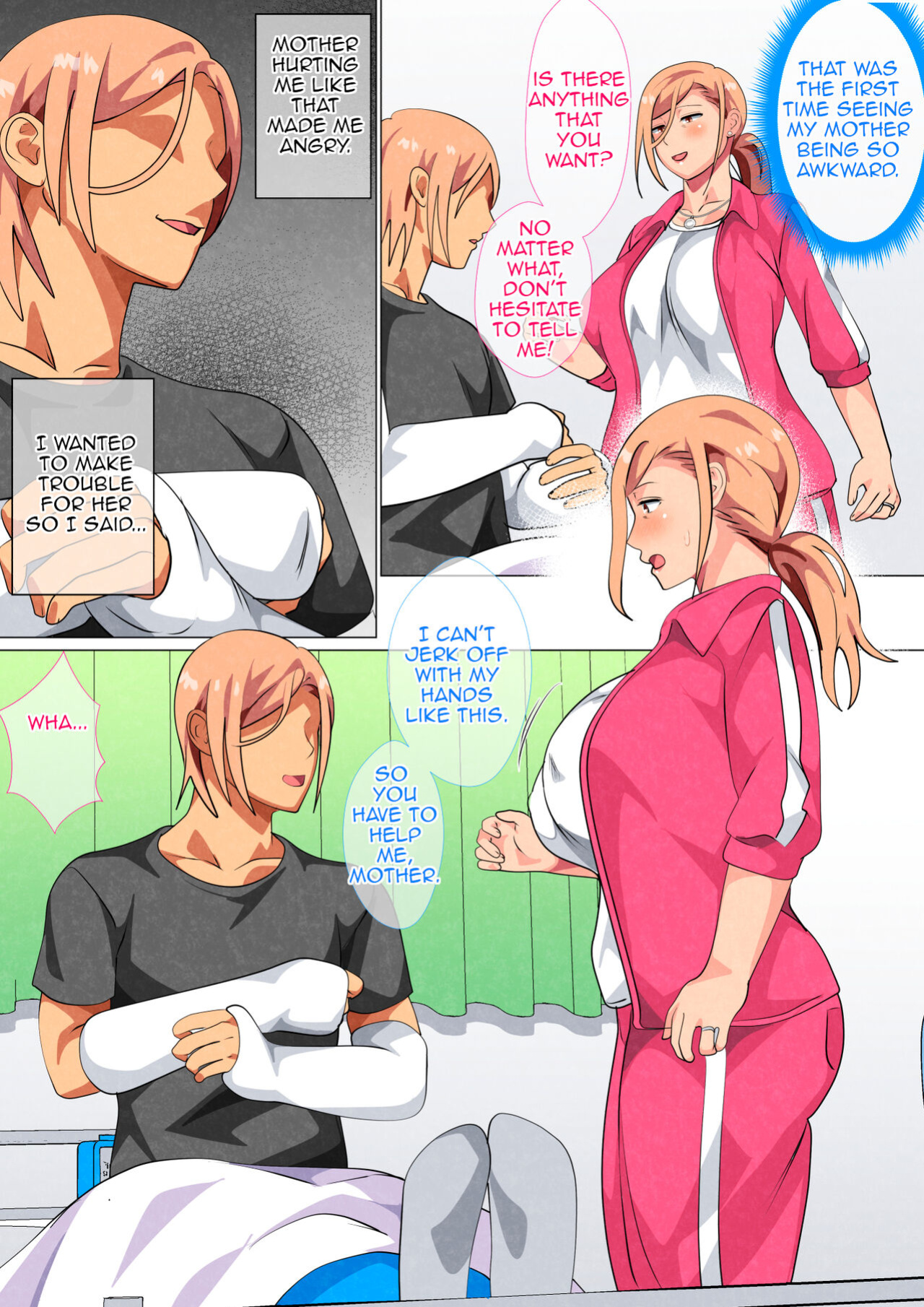 [Circle Spice] Musuko ni Yowami o Nigirareta Motoyan no Haha | Son Found his Former Delinquent Mother's Weakness [Amoskandy]