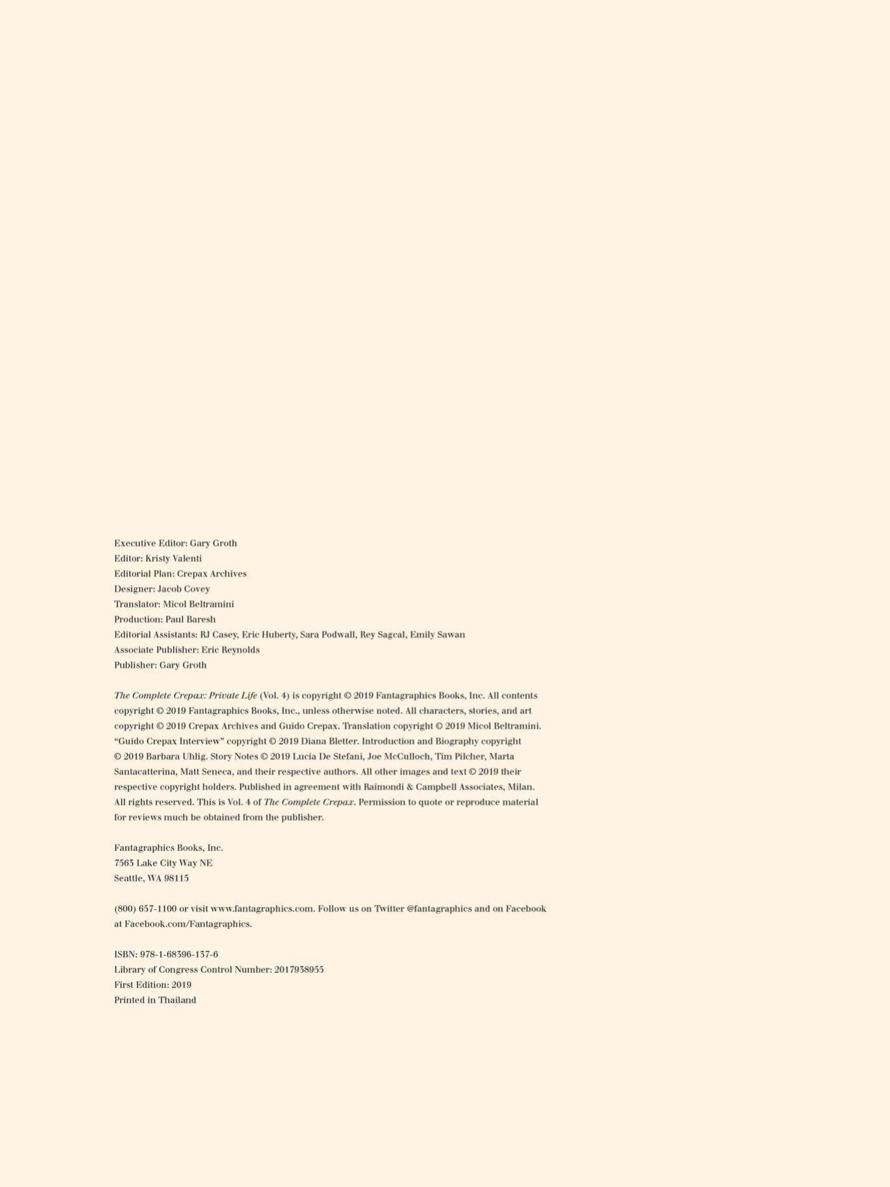 [Guido Crepax] The Complete Crepax #04 - Private Life (digital-Empire)