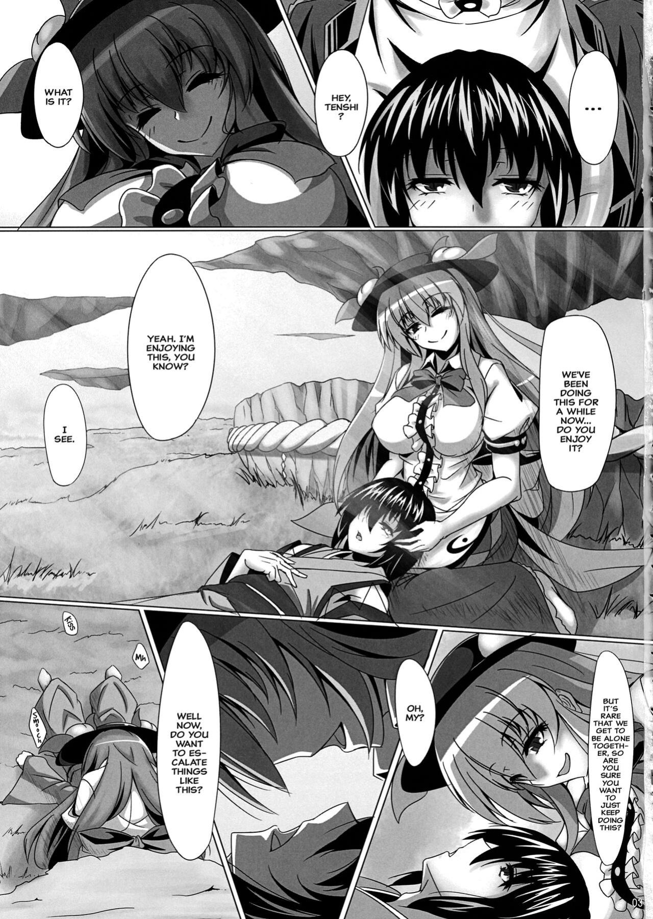 (Shuuki Reitaisai 4) [Ryuu no Yadorigitei (Zephid)] Tenshi no Otanoshimi (Touhou Project) {Hennojin}