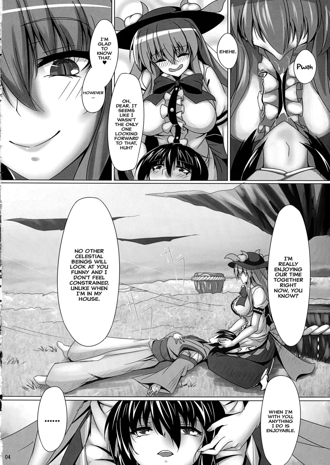 (Shuuki Reitaisai 4) [Ryuu no Yadorigitei (Zephid)] Tenshi no Otanoshimi (Touhou Project) {Hennojin}