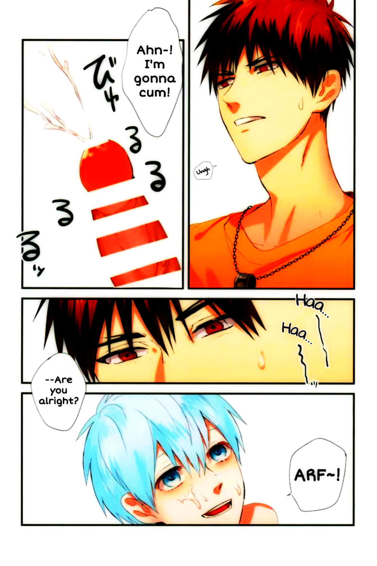 (C89) [Fuzai no Yamada (Yumoto)] Kubiwa wa Dare no Te ni | Whose Hand Pulls the Collar? (Fuzai no Yamada Sairokushuu Ni) (Kuroko no Basuke) [SpookyLatte]