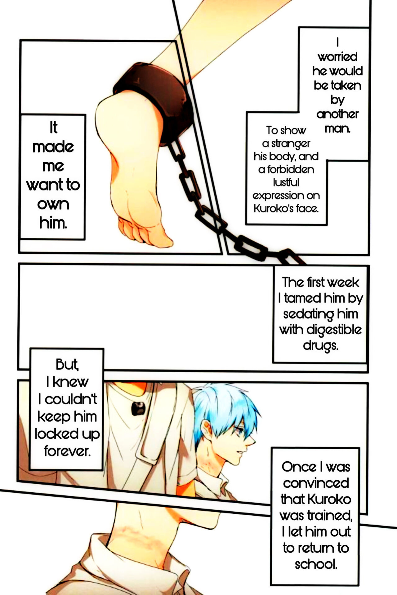(C89) [Fuzai no Yamada (Yumoto)] Kubiwa wa Dare no Te ni | Whose Hand Pulls the Collar? (Fuzai no Yamada Sairokushuu Ni) (Kuroko no Basuke) [SpookyLatte]