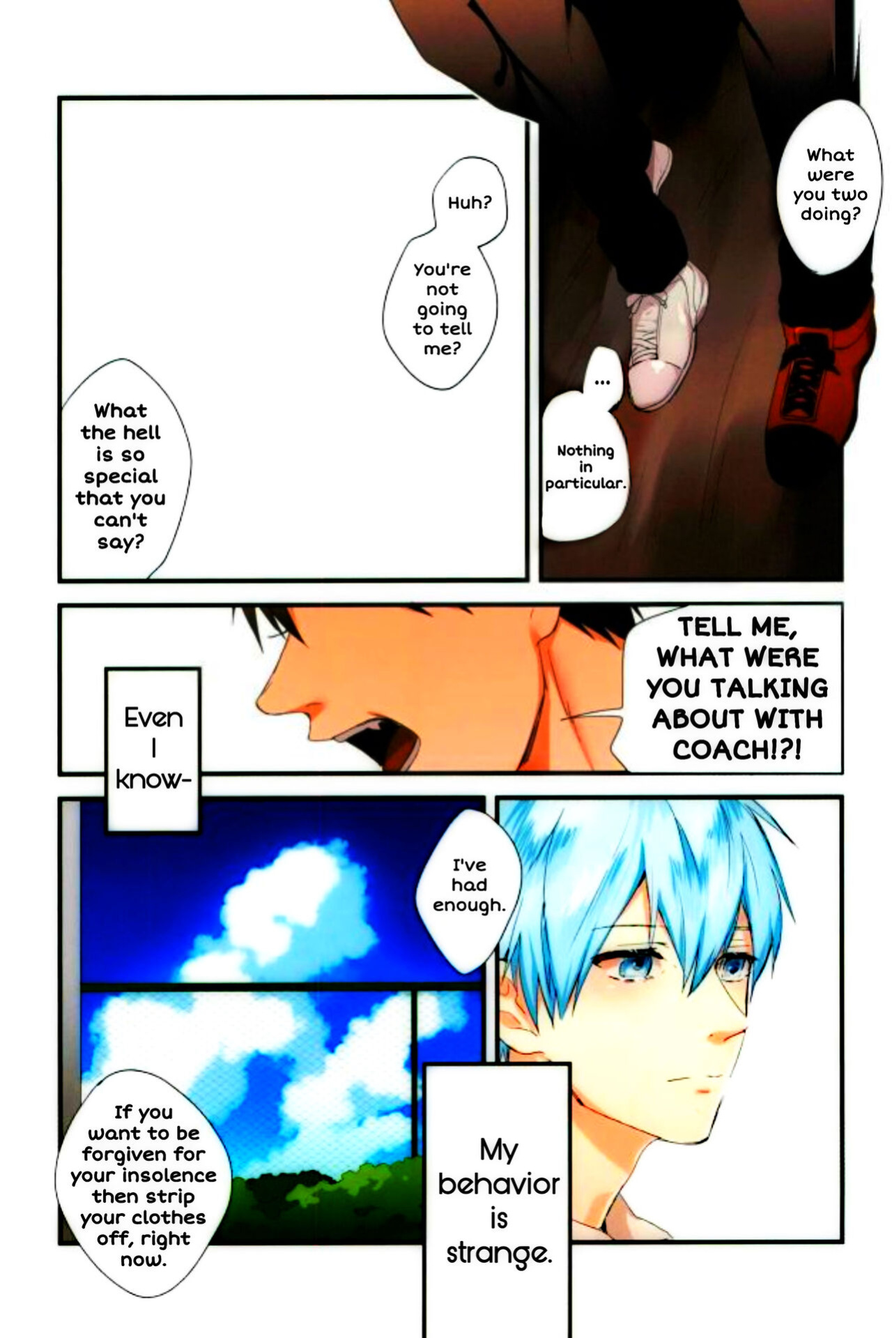 (C89) [Fuzai no Yamada (Yumoto)] Kubiwa wa Dare no Te ni | Whose Hand Pulls the Collar? (Fuzai no Yamada Sairokushuu Ni) (Kuroko no Basuke) [SpookyLatte]