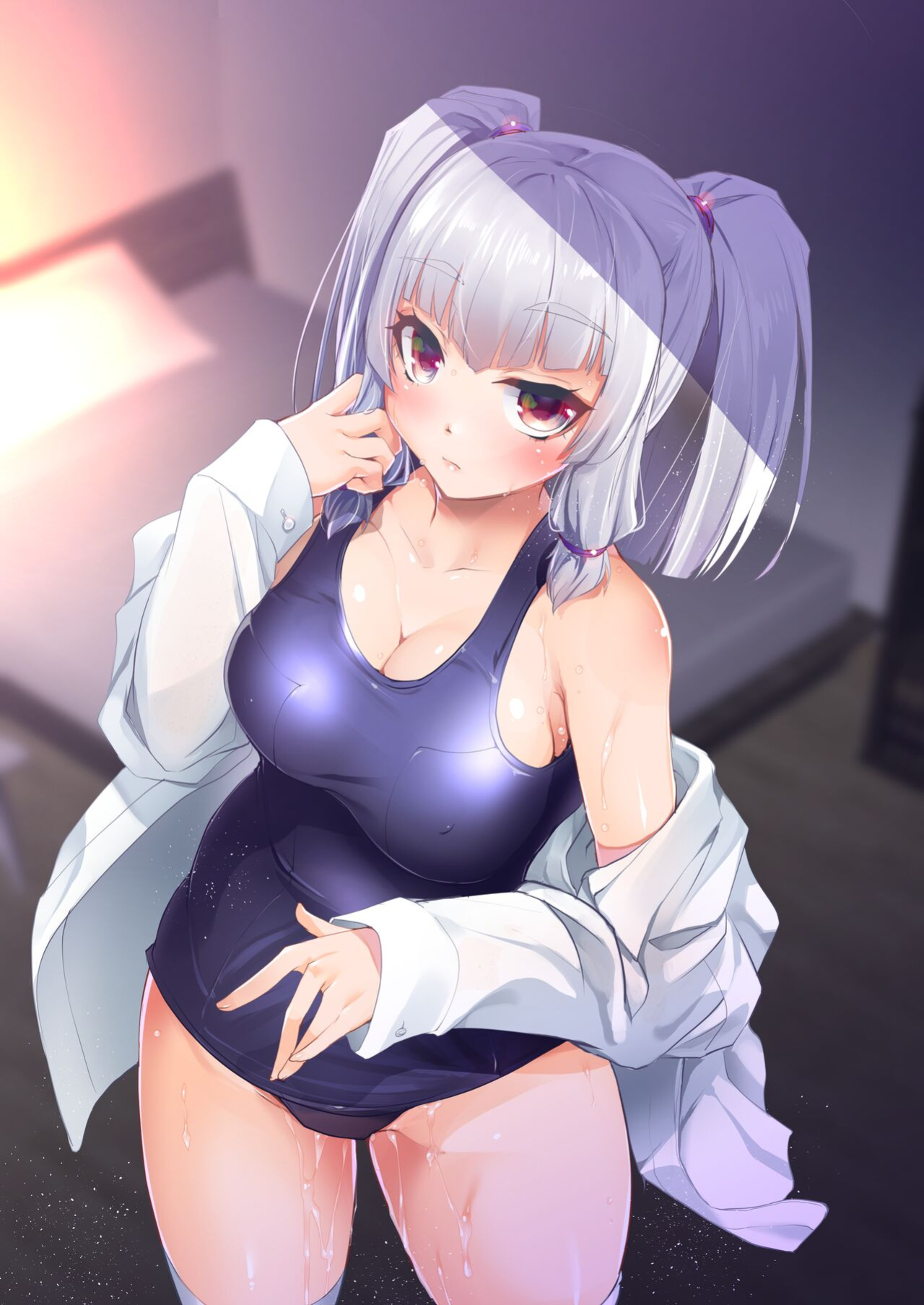 [Moon Night Kitten (Kouki Kuu)] Mukuchi de Nuganai Kanojo no Himitsu -MasPet Nanapii- | Her Silent Secret
