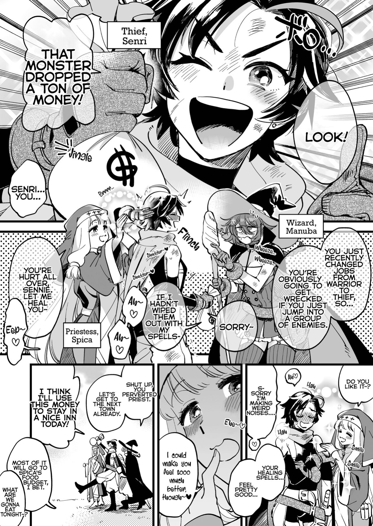 [Sonotaozey (Yukataro)] Nakayoshi Onna Boukensha wa Yoru ni Naru to Yadoya de Mechakucha Ecchi Suru | Party of Female Adventurers Fuck a lot at the Inn Once Nighttime Comes. [BoundaryTL & MMAG Translations]